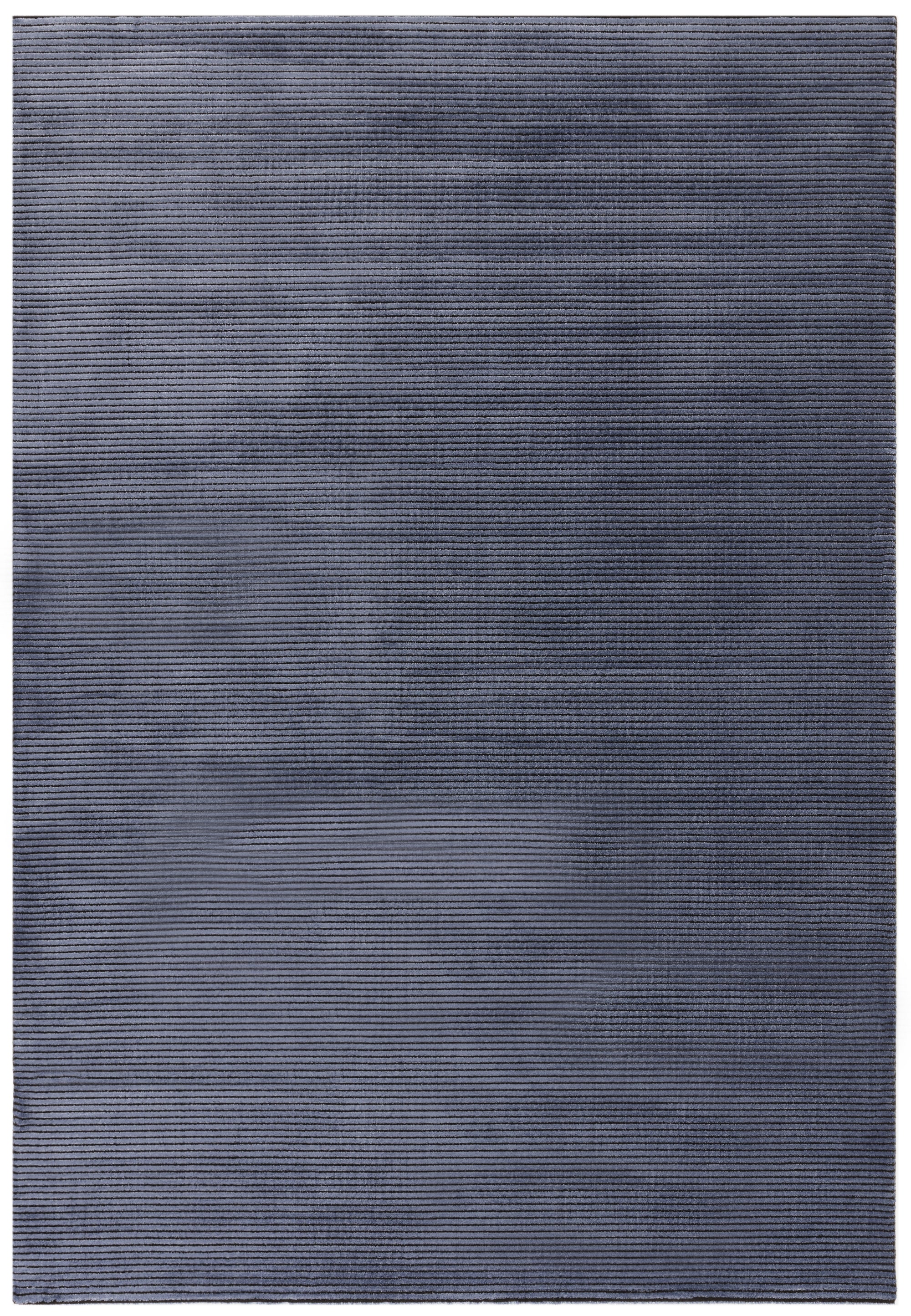 Kuza Plain Stripe Navy Rug