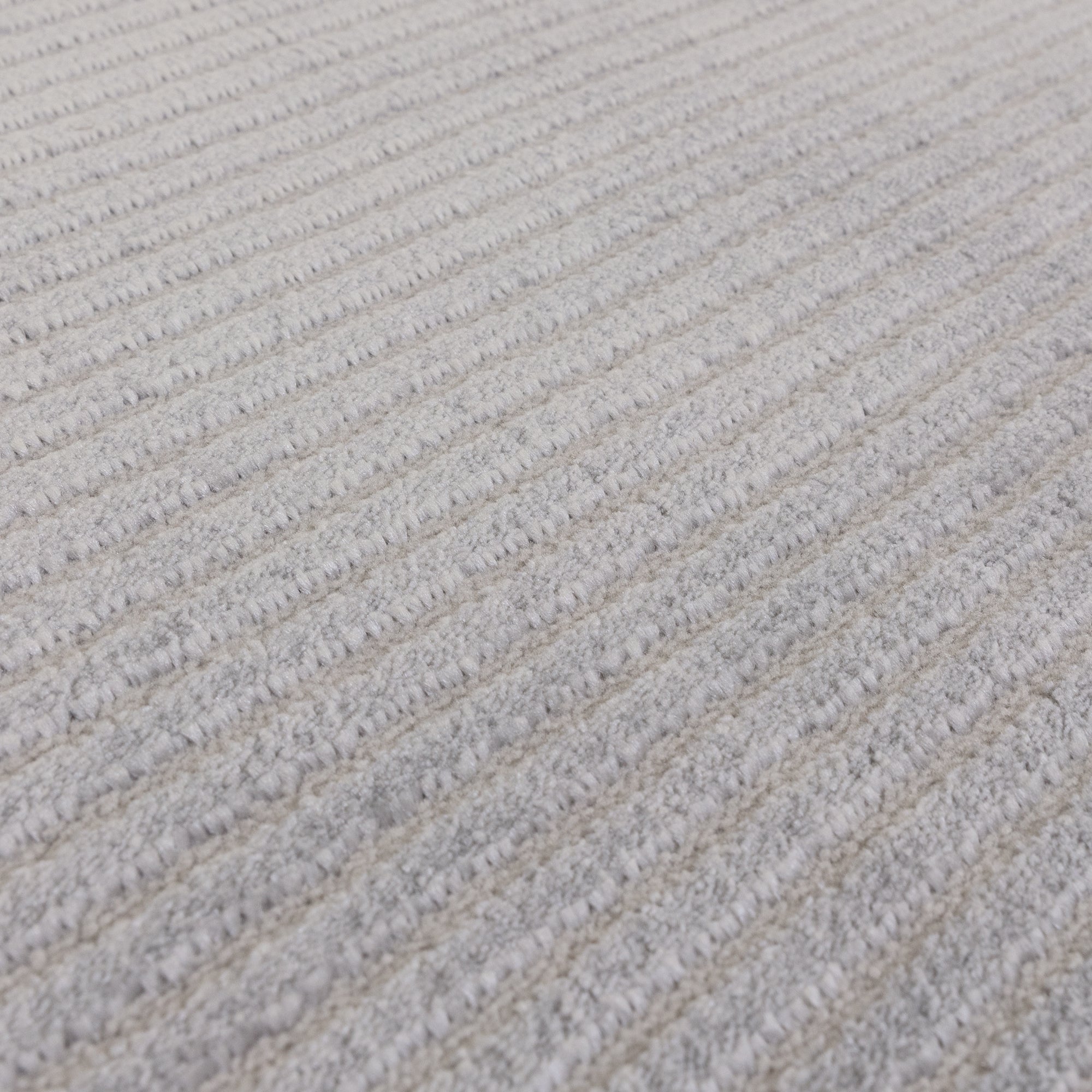 Kuza Plain Stripe Silver Rug