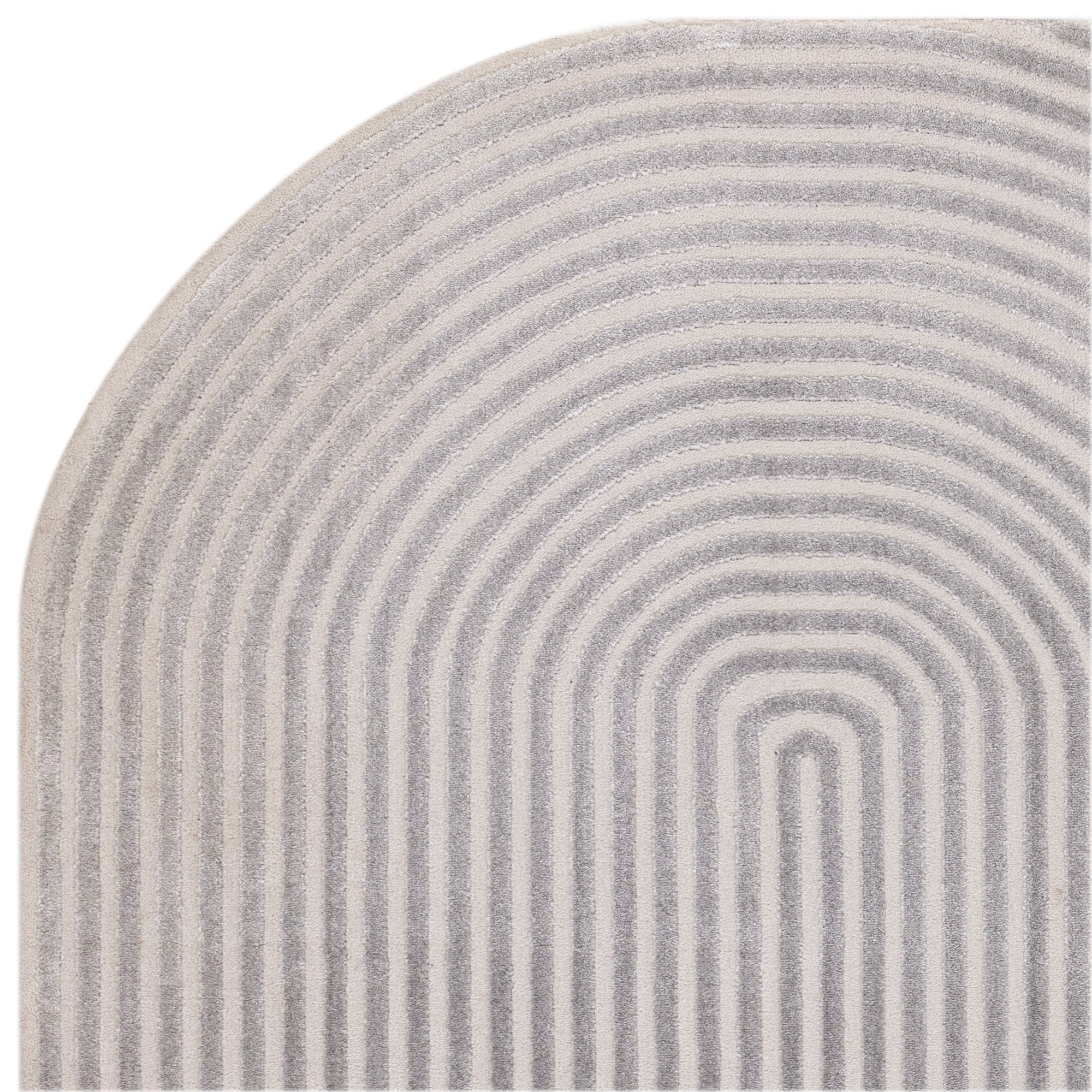 Kuza Shape Silver / Grey Rug
