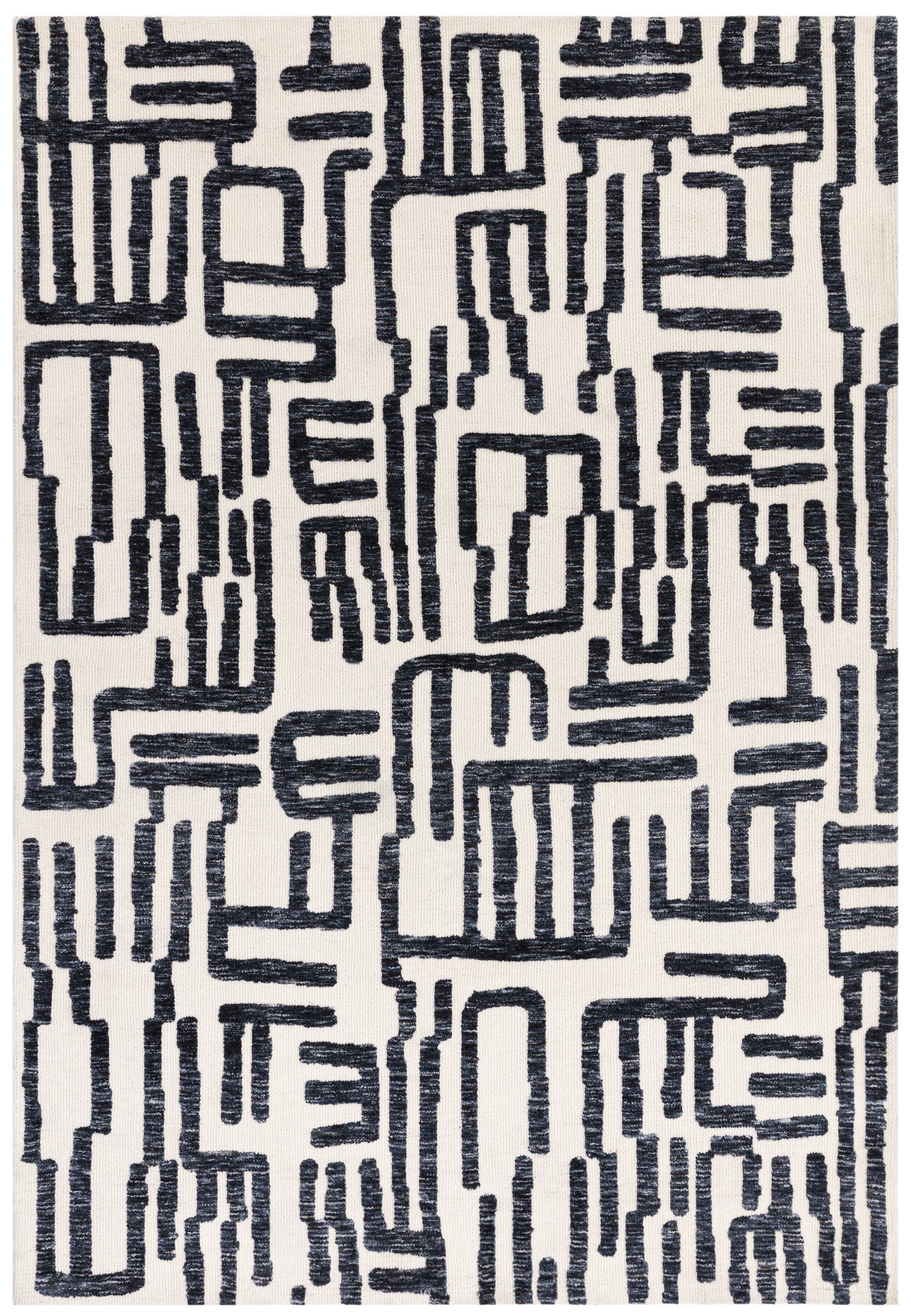 Mason Script Monochrome Rug