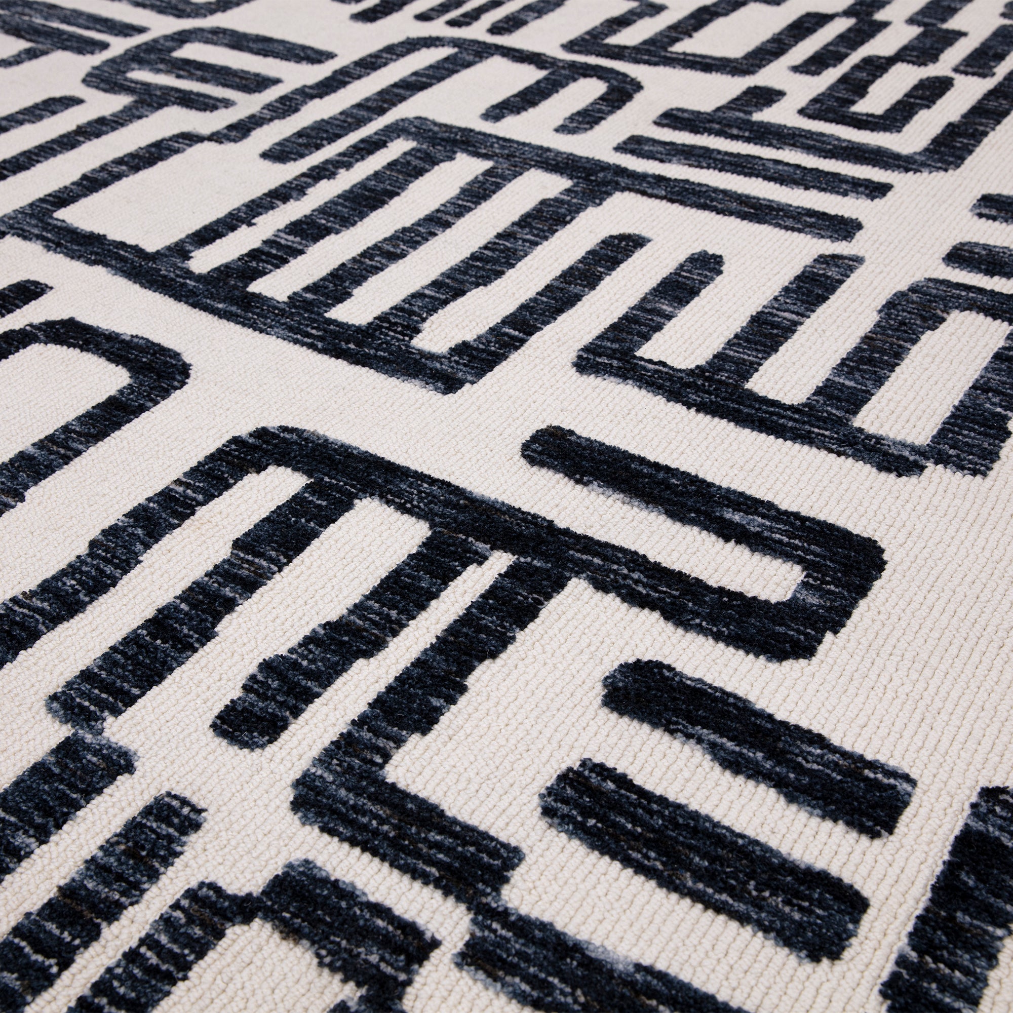 Mason Script Monochrome Rug