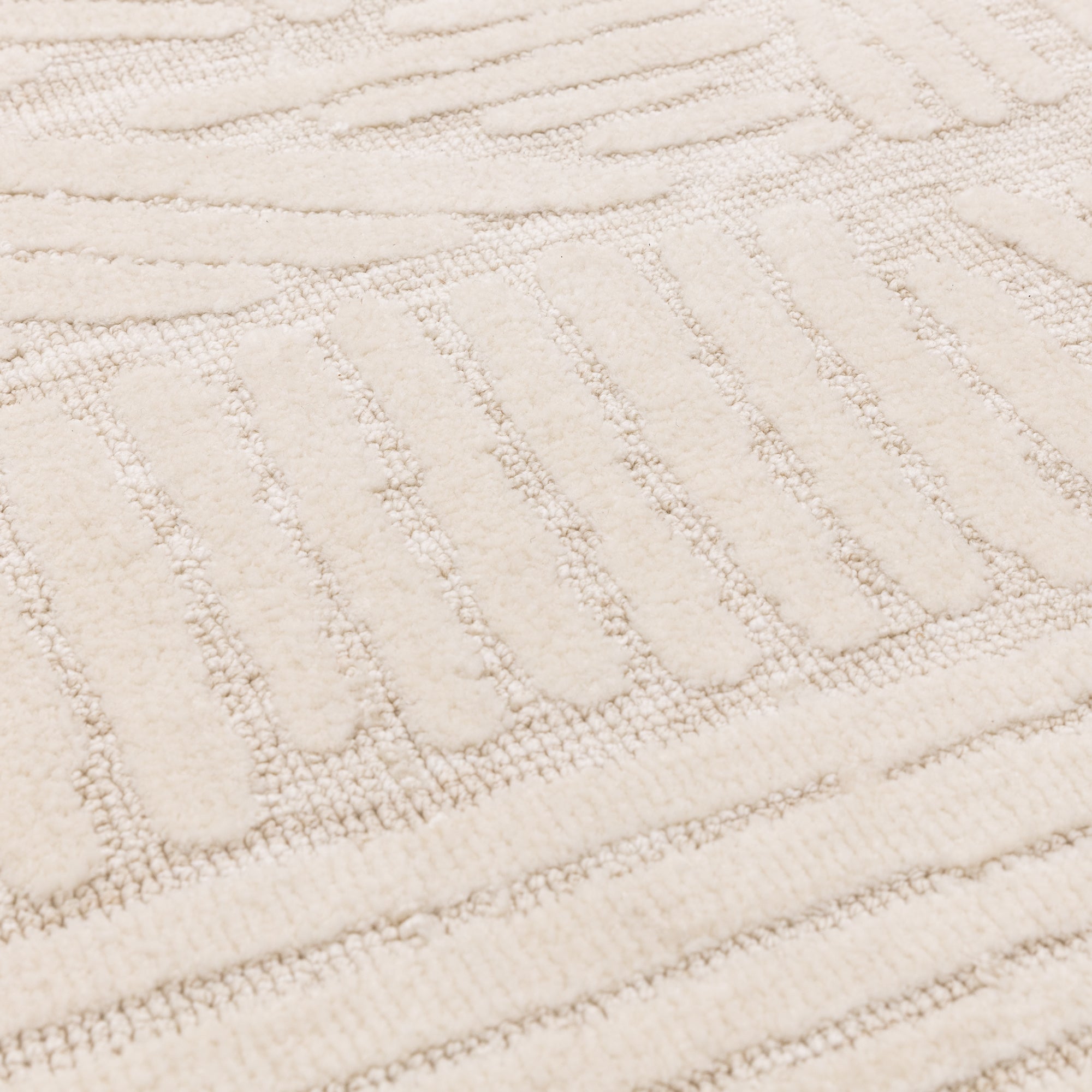 Mason Trapezium Cream and White Rug