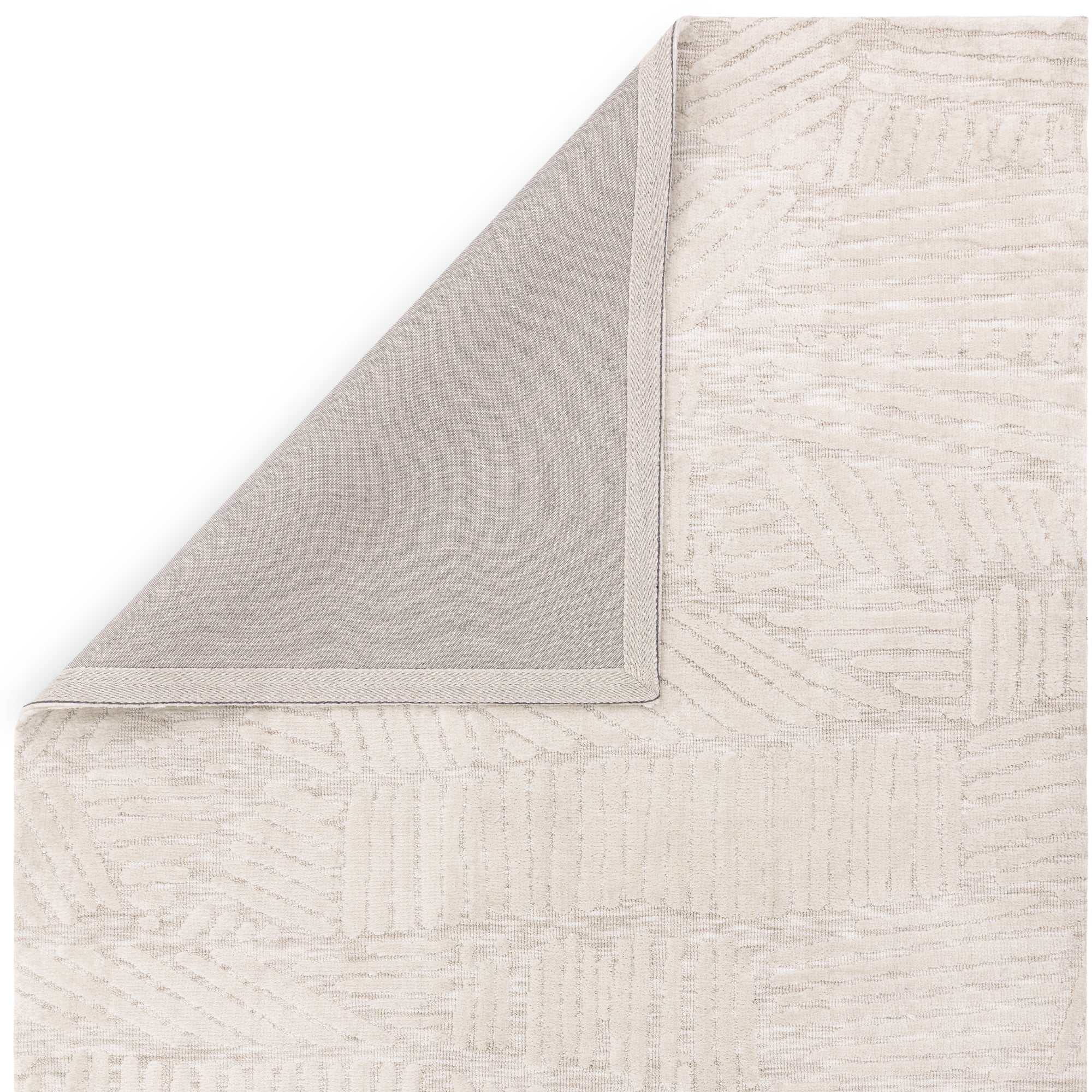 Mason Trapezium Cream and White Rug