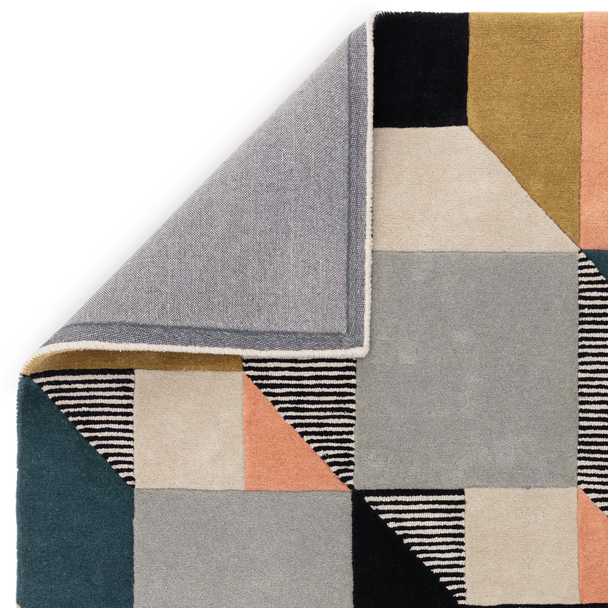 Matrix 100 Memphis Khakhi Multicolour Rug