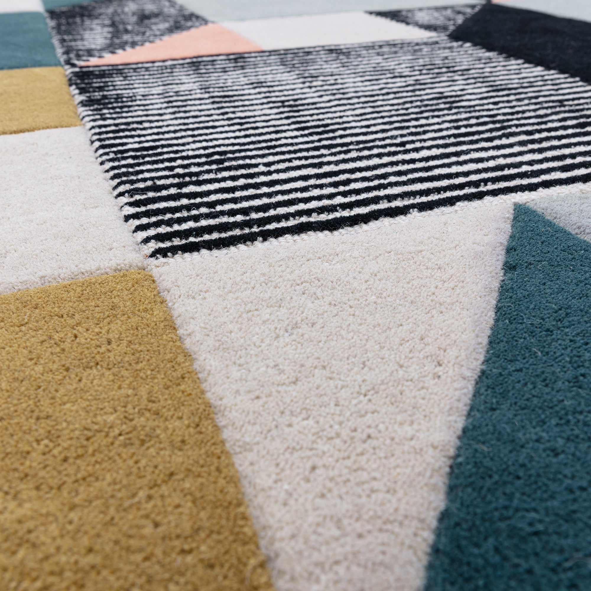 Matrix 100 Memphis Khakhi Multicolour Rug