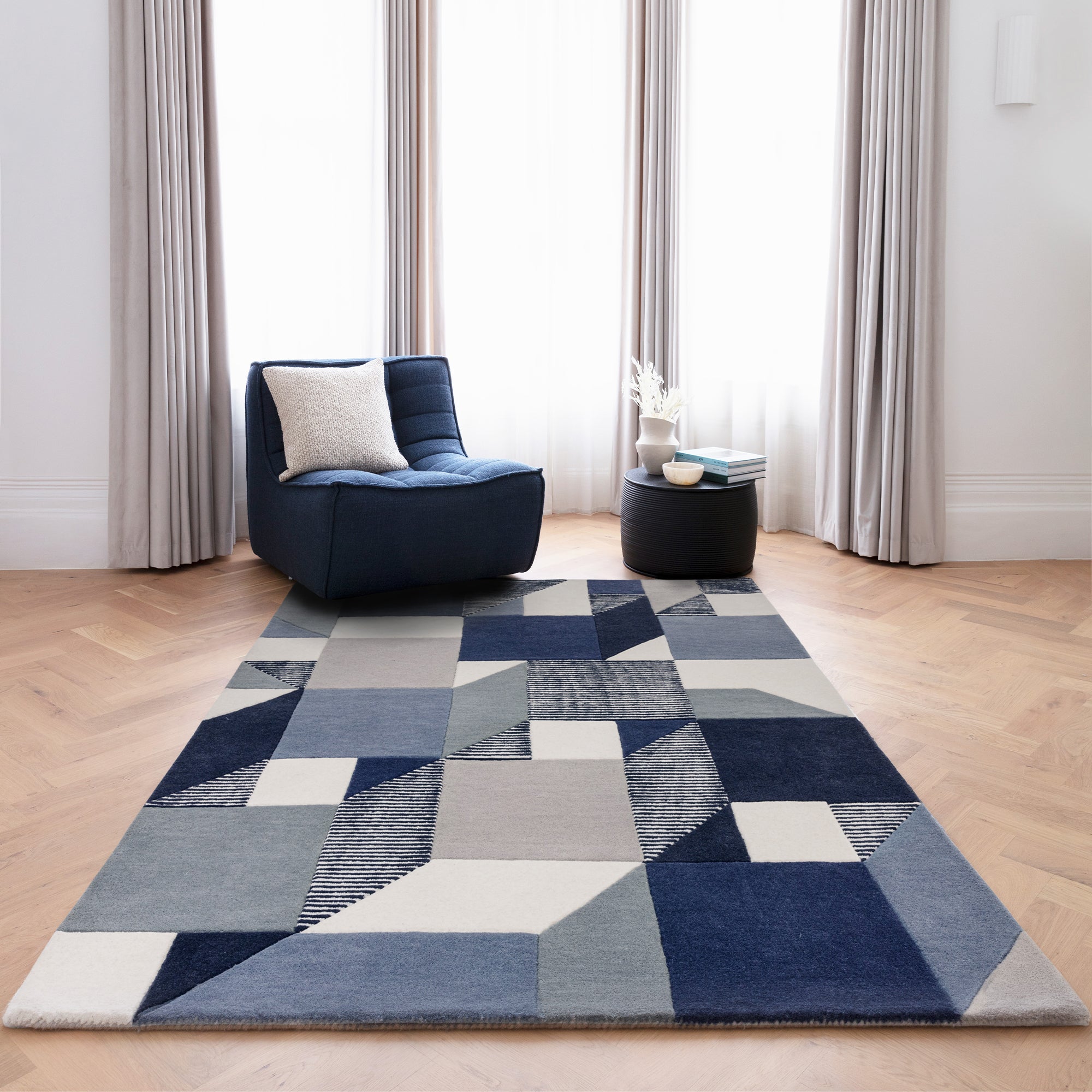 Matrix 101 Memphis Blue Rug