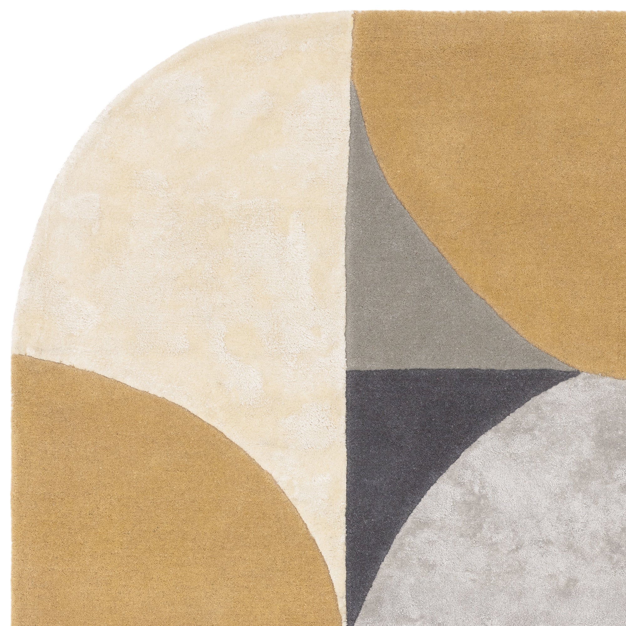 Matrix 76 Oval Sunset yellow ochre rug