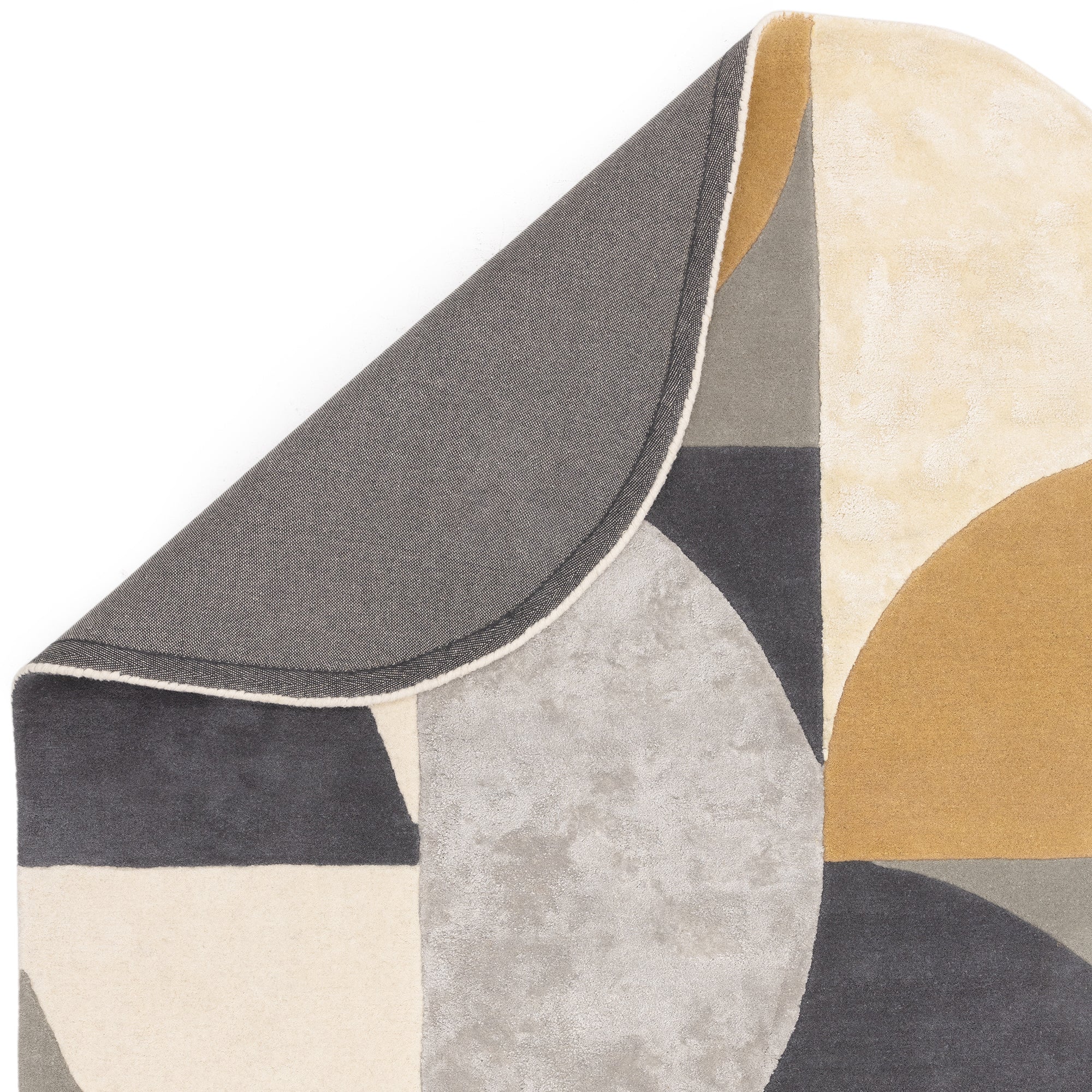 Matrix 76 Oval Sunset yellow ochre rug