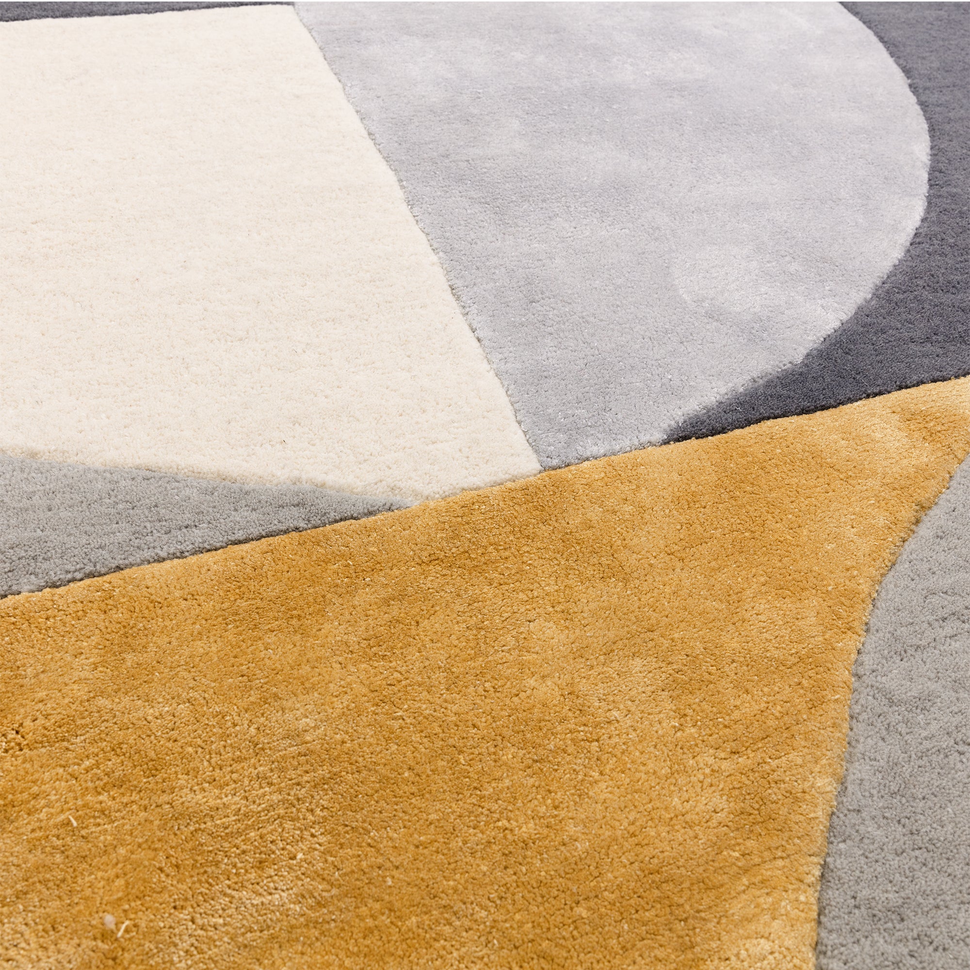 Matrix 76 Oval Sunset yellow ochre rug
