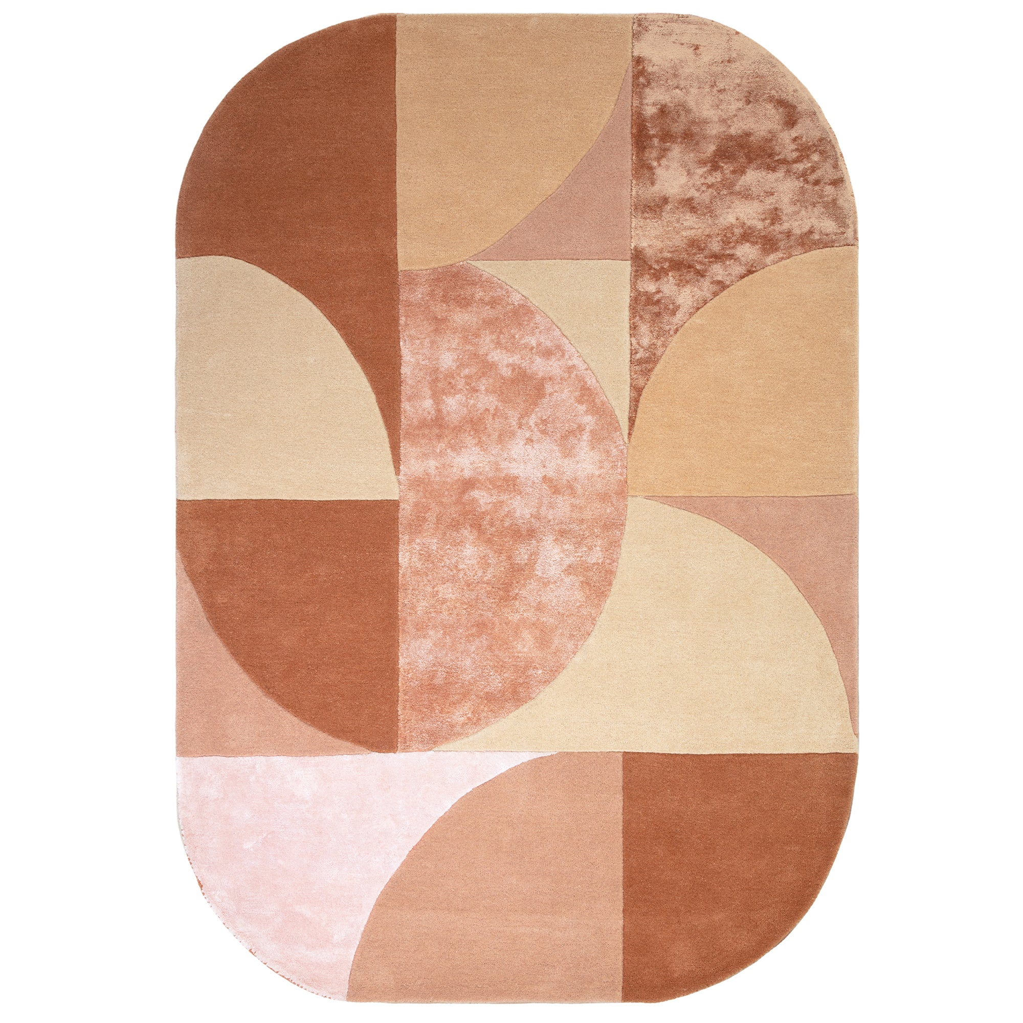Matrix 78 Oval Earth Orange Rug