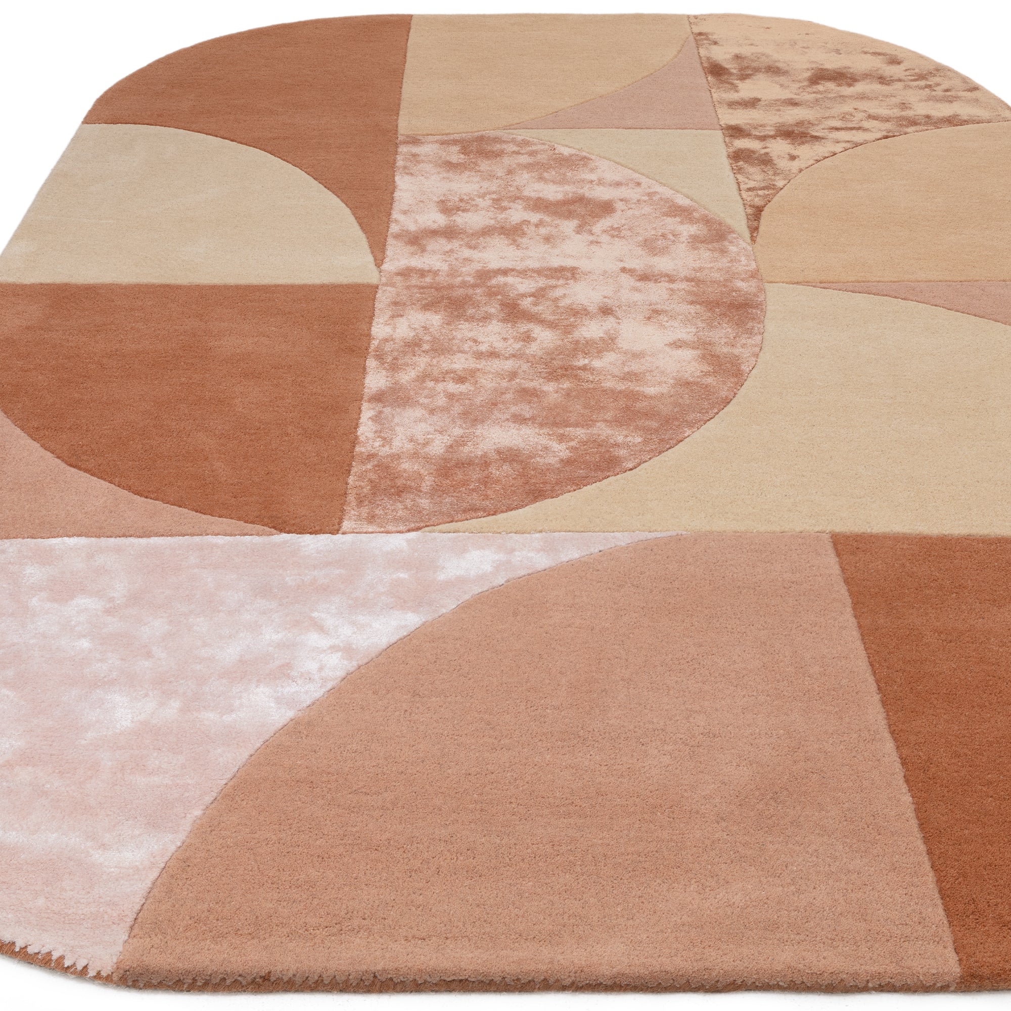 Matrix 78 Oval Earth Orange Rug