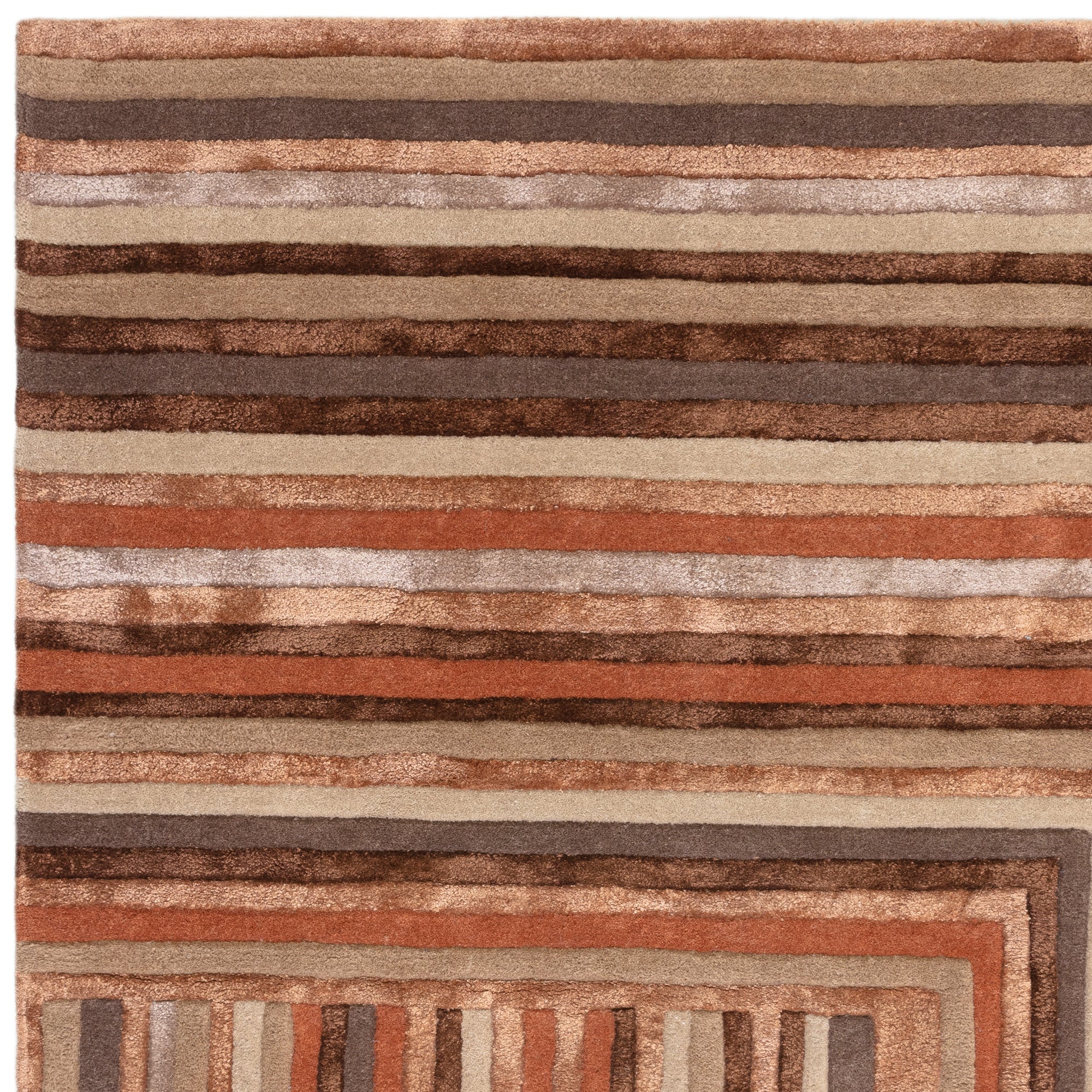 Matrix 80 Network Terracotta Rug