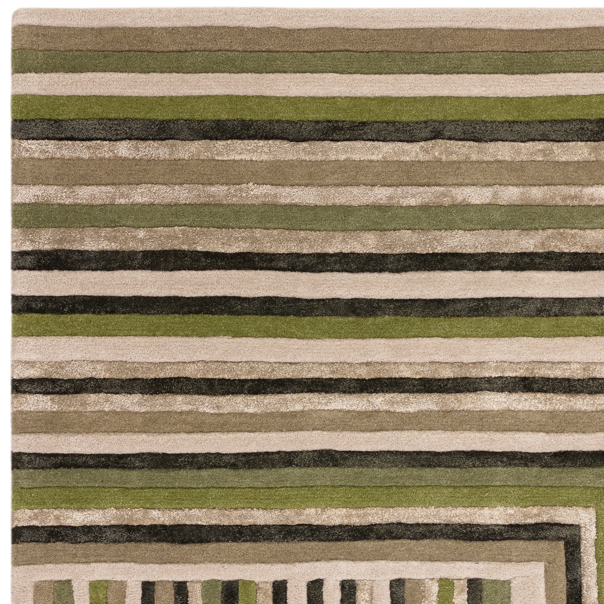 Matrix 82 Network Forest Green Rug