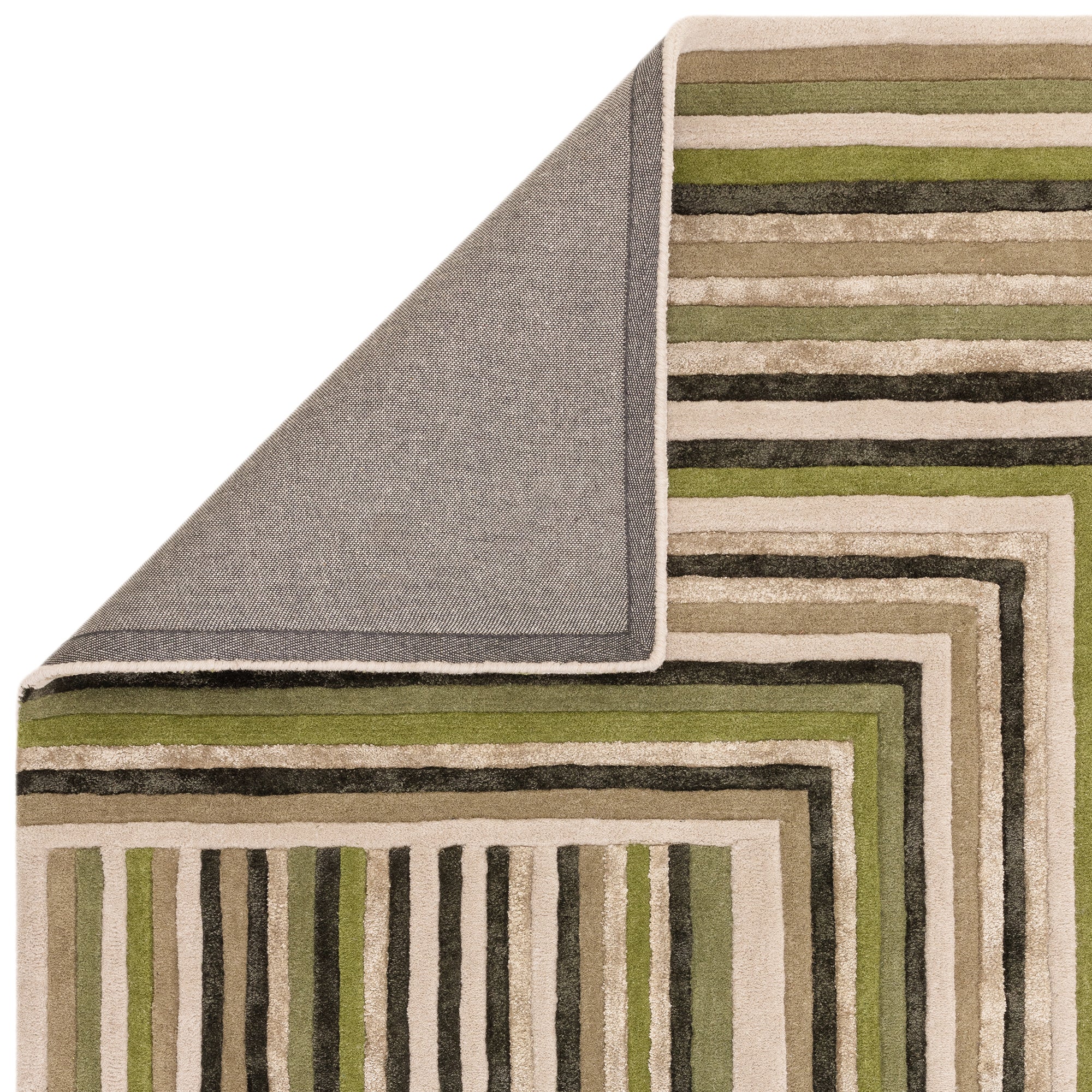 Matrix 82 Network Forest Green Rug