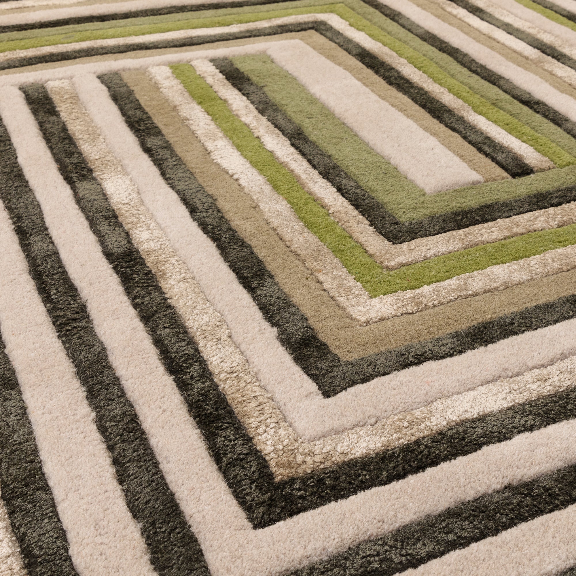 Matrix 82 Network Forest Green Rug