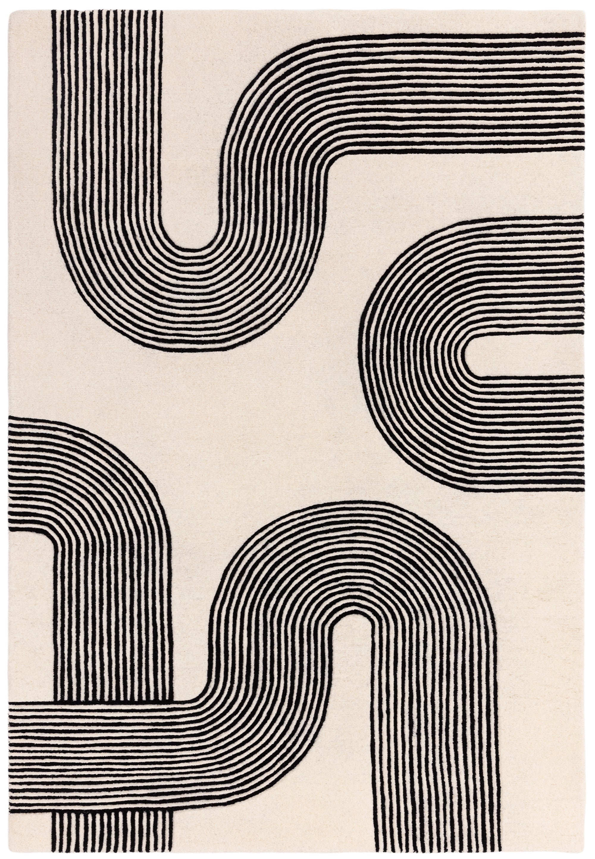 Matrix 87 Arches Black Rug