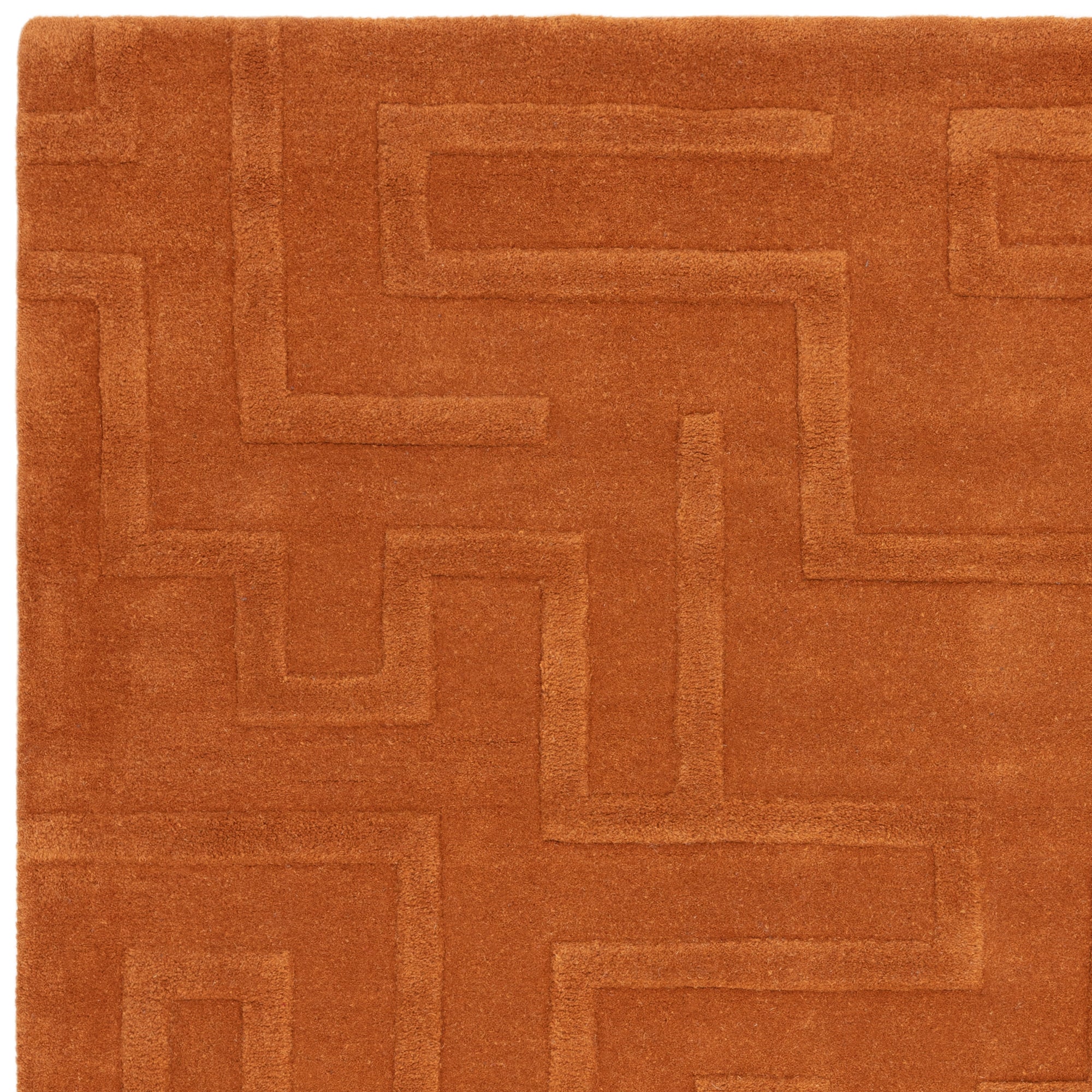 Maze Rust Rug