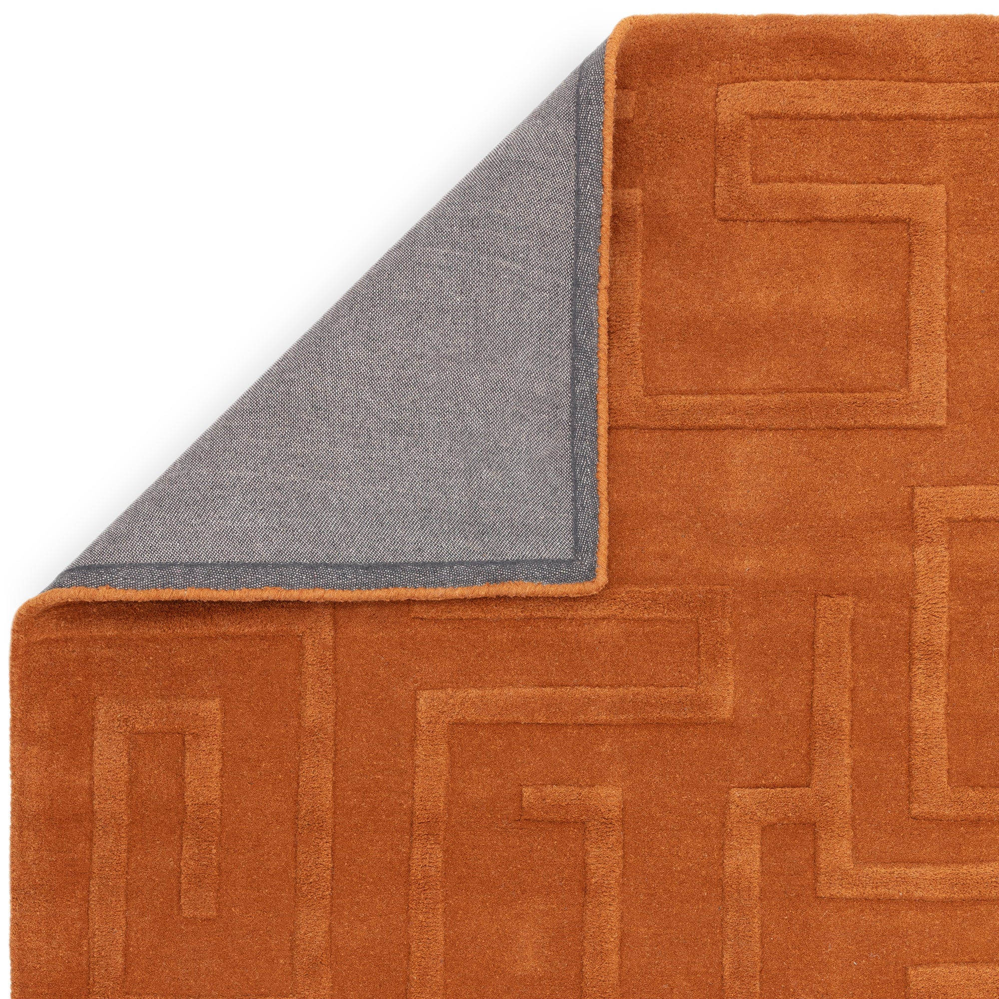 Maze Rust Rug