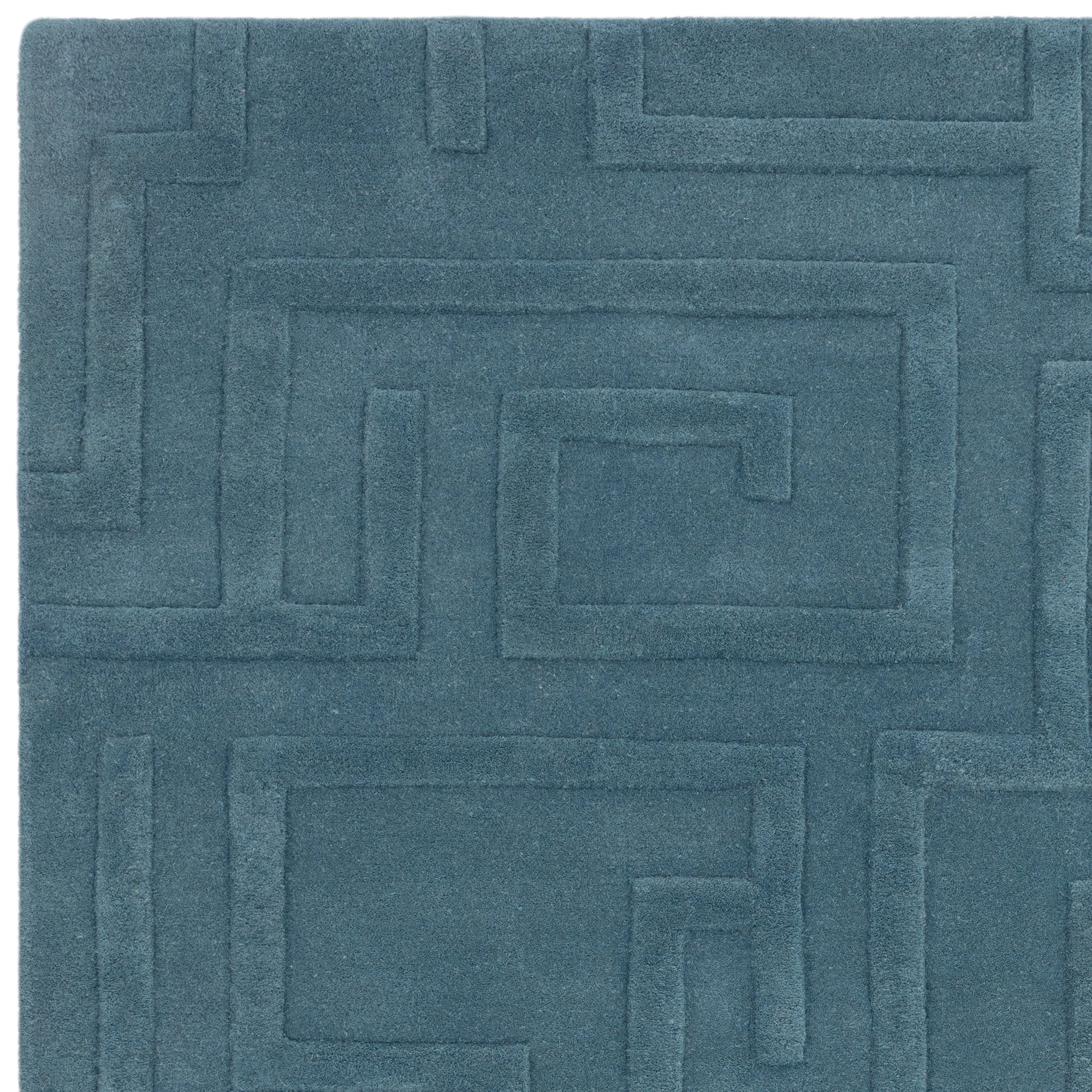 Maze Teal Rug