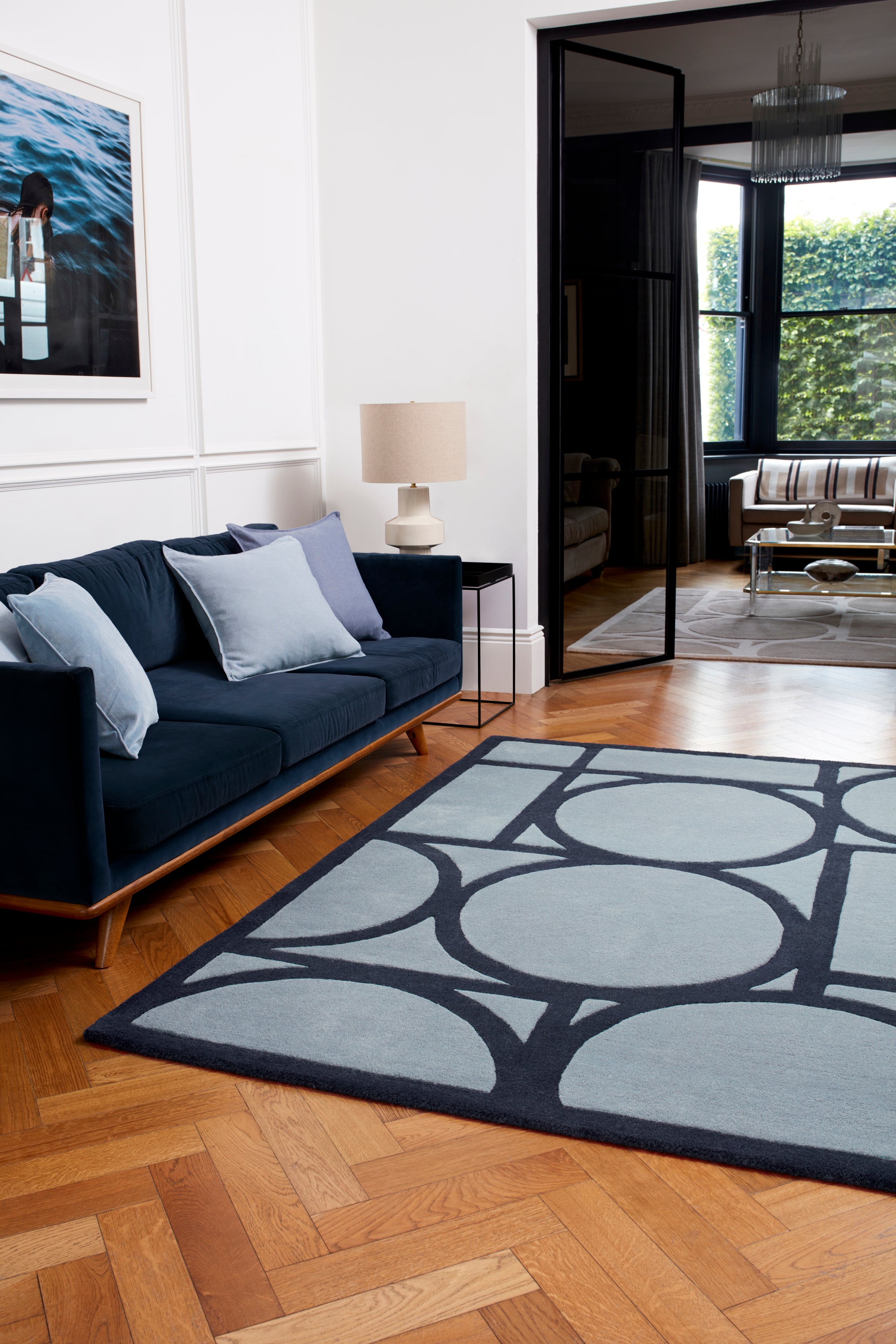 Contemporary Design Metro Blue rug