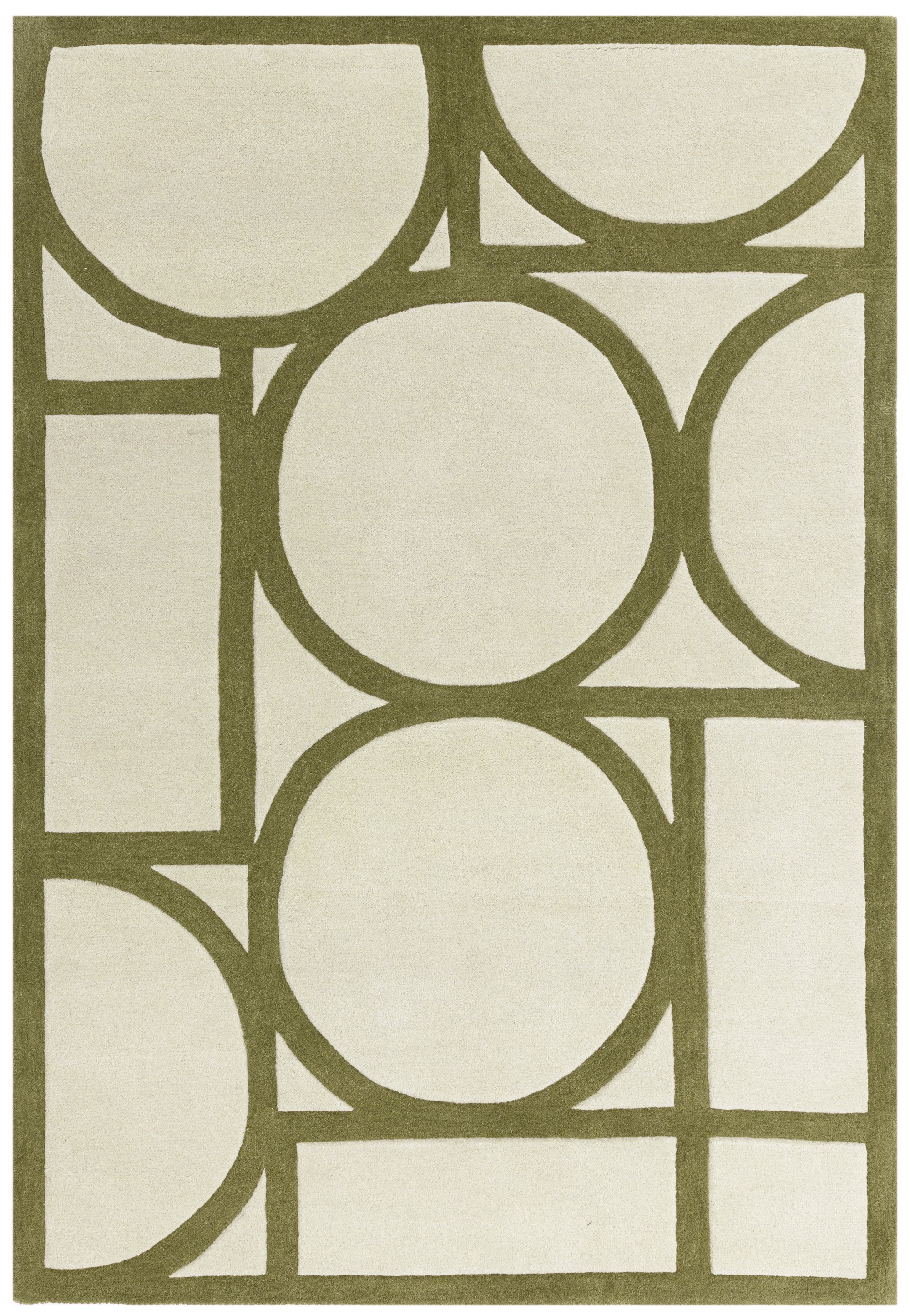 Metro Khaki green rug