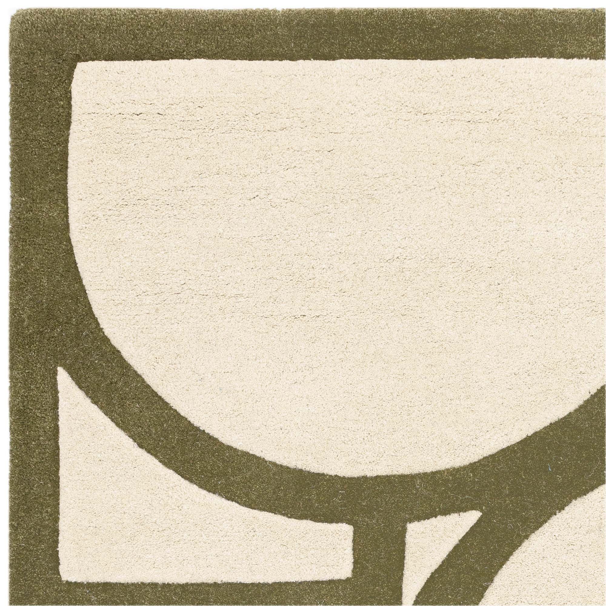 Metro Khaki green rug