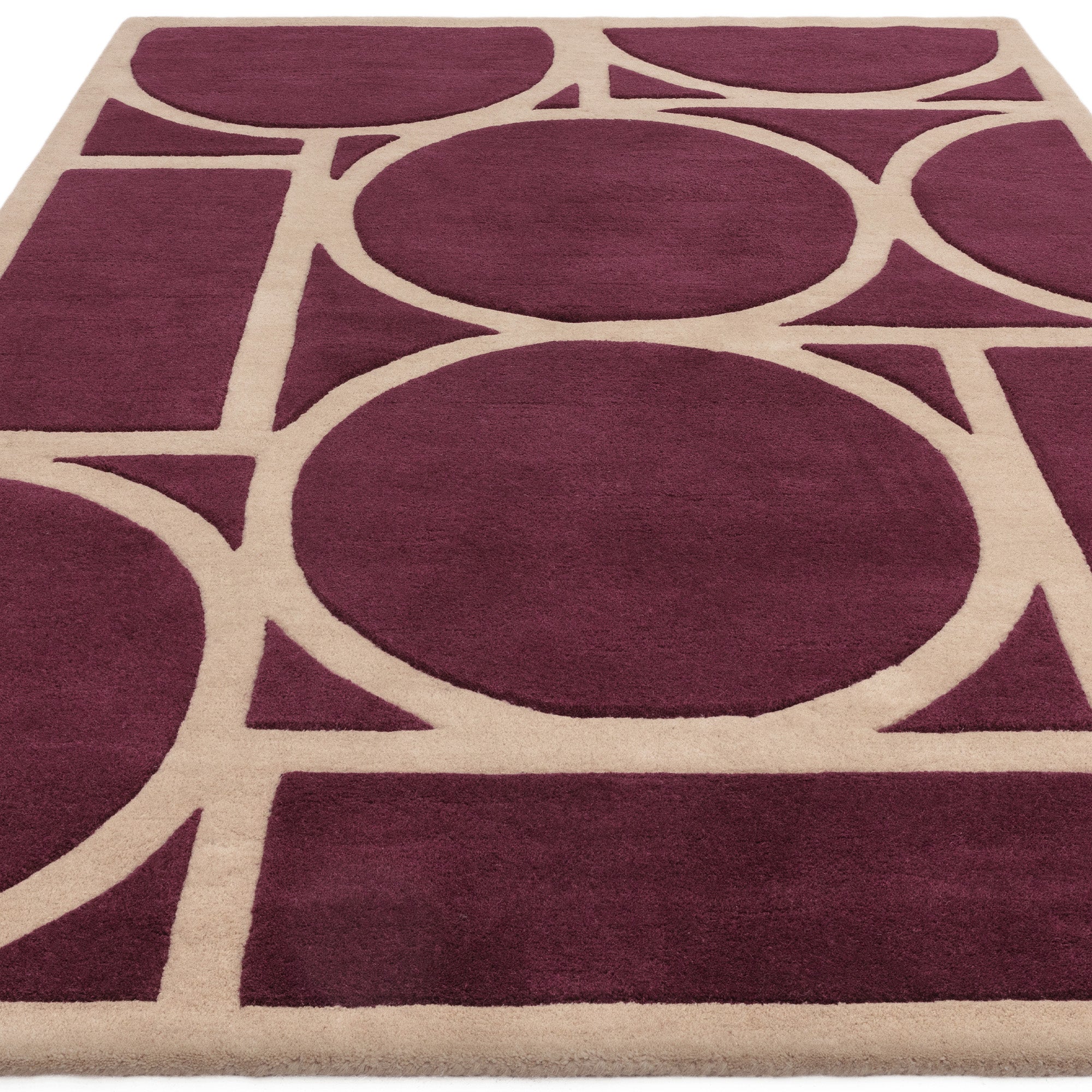 Metro Plum purple rug