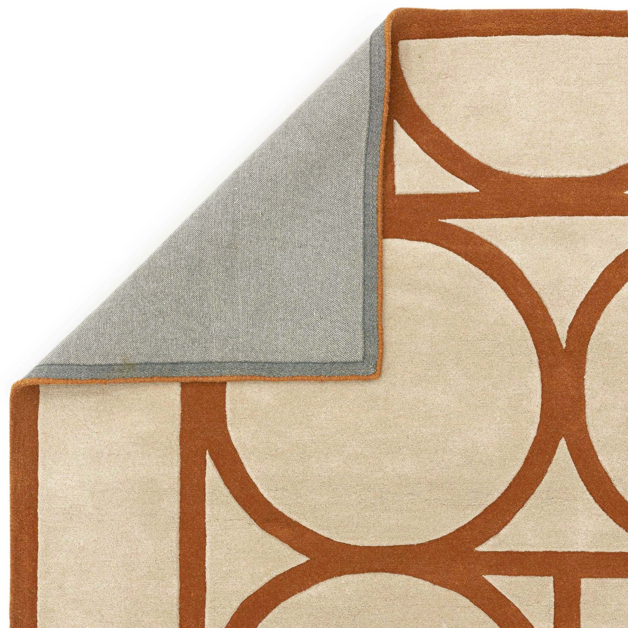 Contemporary Design Metro Rust orange rug