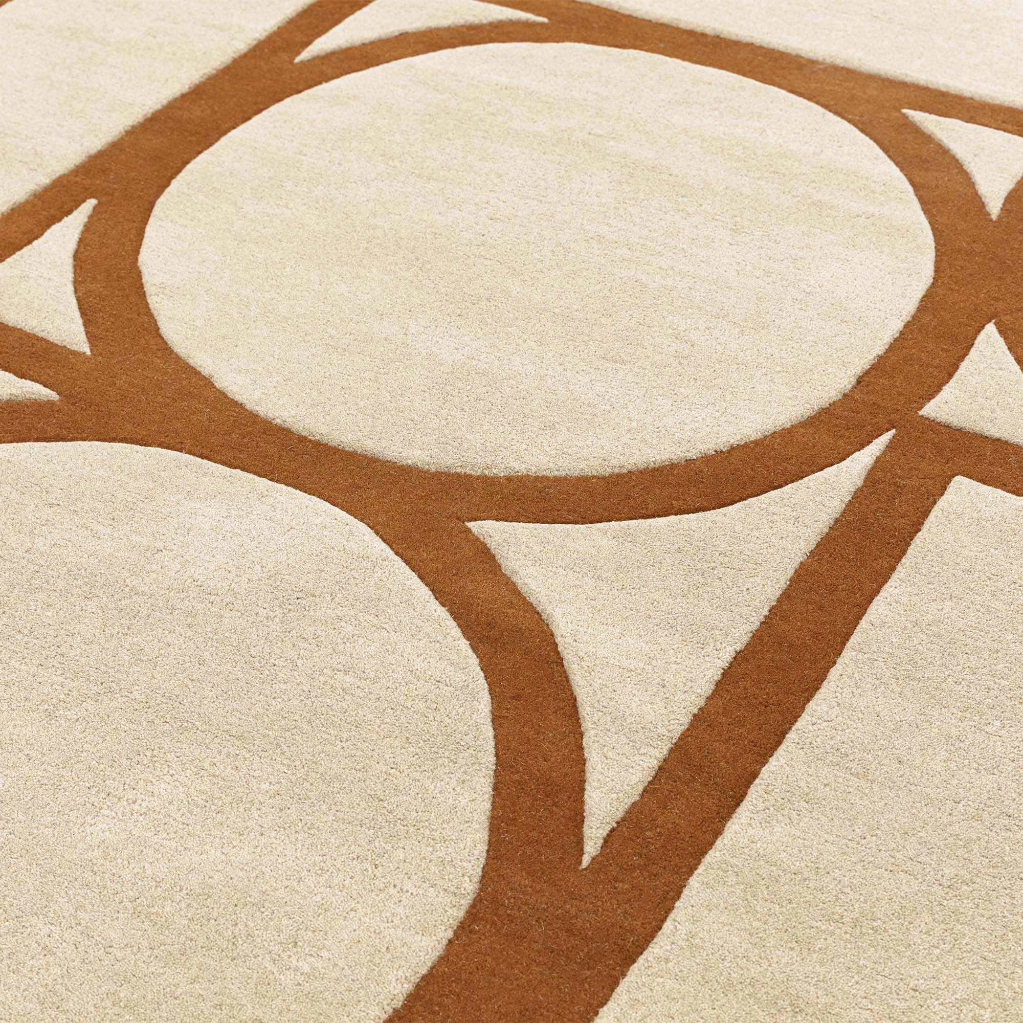 Contemporary Design Metro Rust orange rug
