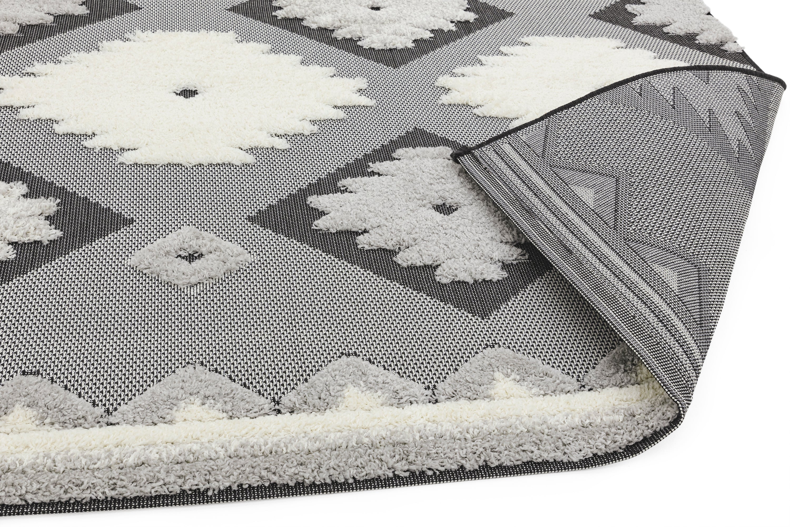 Monty MN01 Black / Cream Tribal Rug