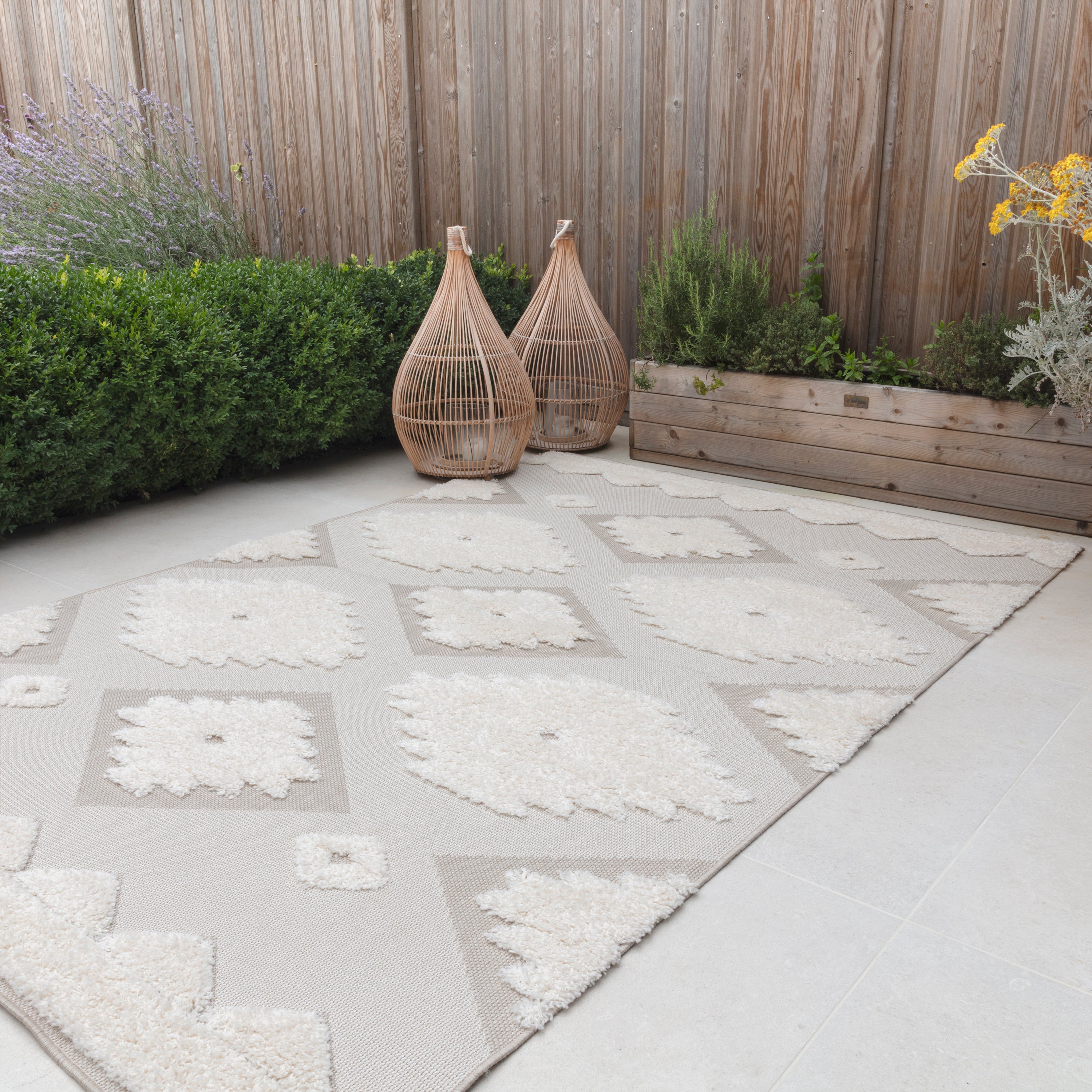 Monty MN02 Natural / Cream Tribal Rug