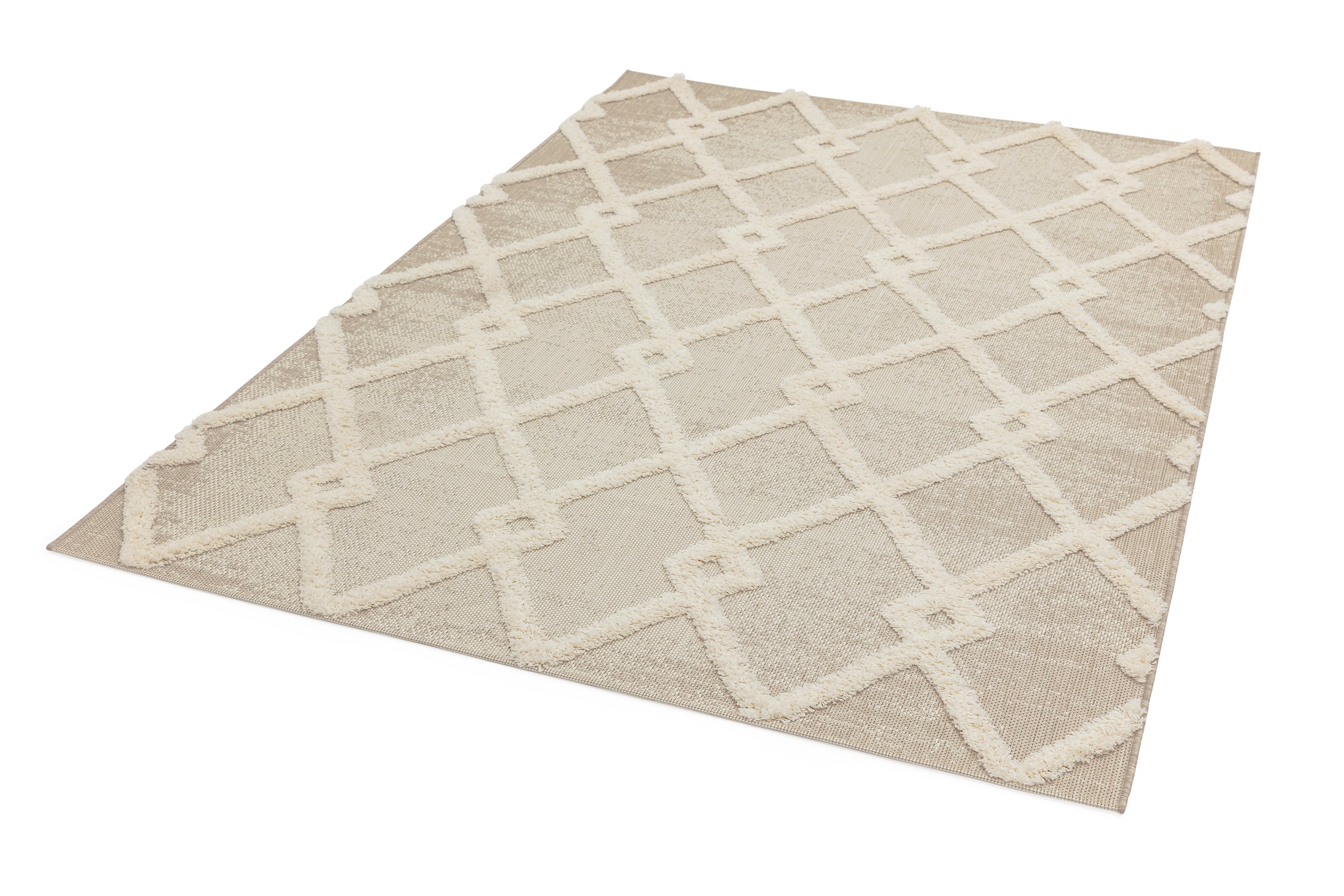 Monty MN07 Beige / Cream Diamond Rug
