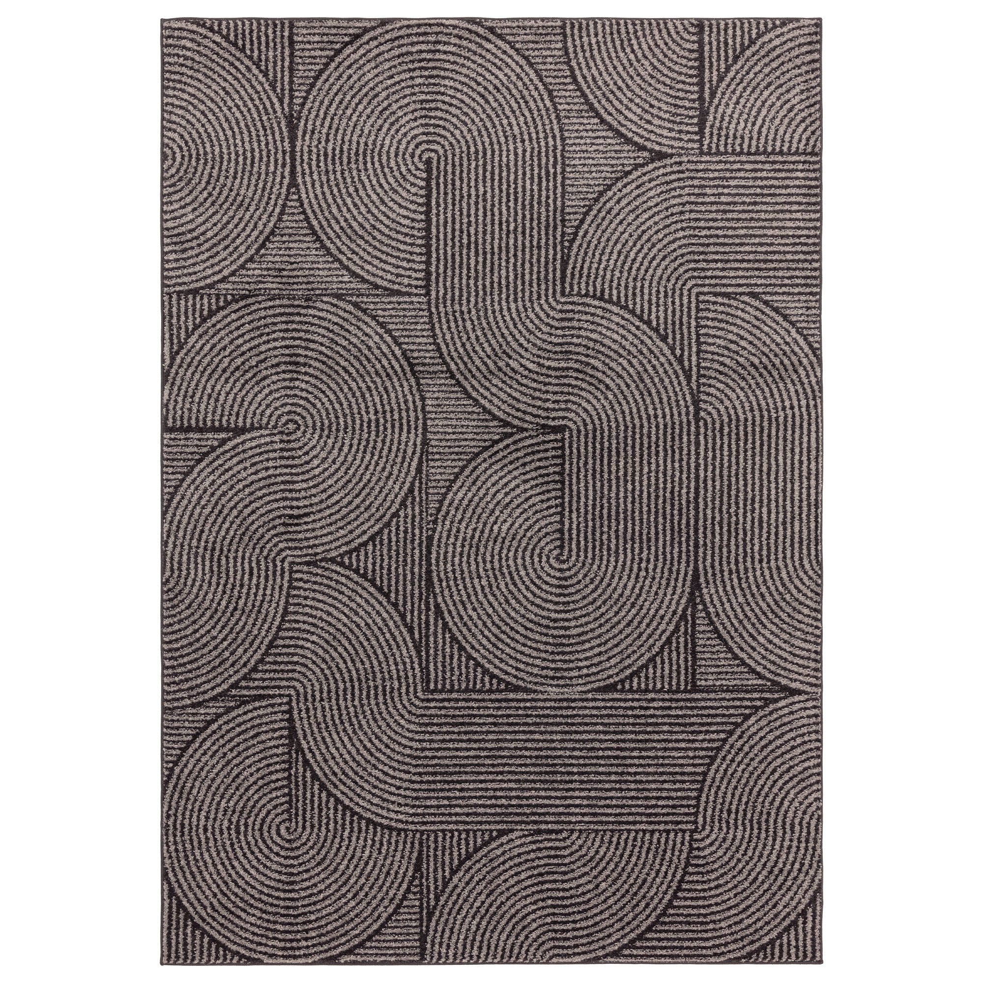 Muse MU01 Charcoal Swirl Rug