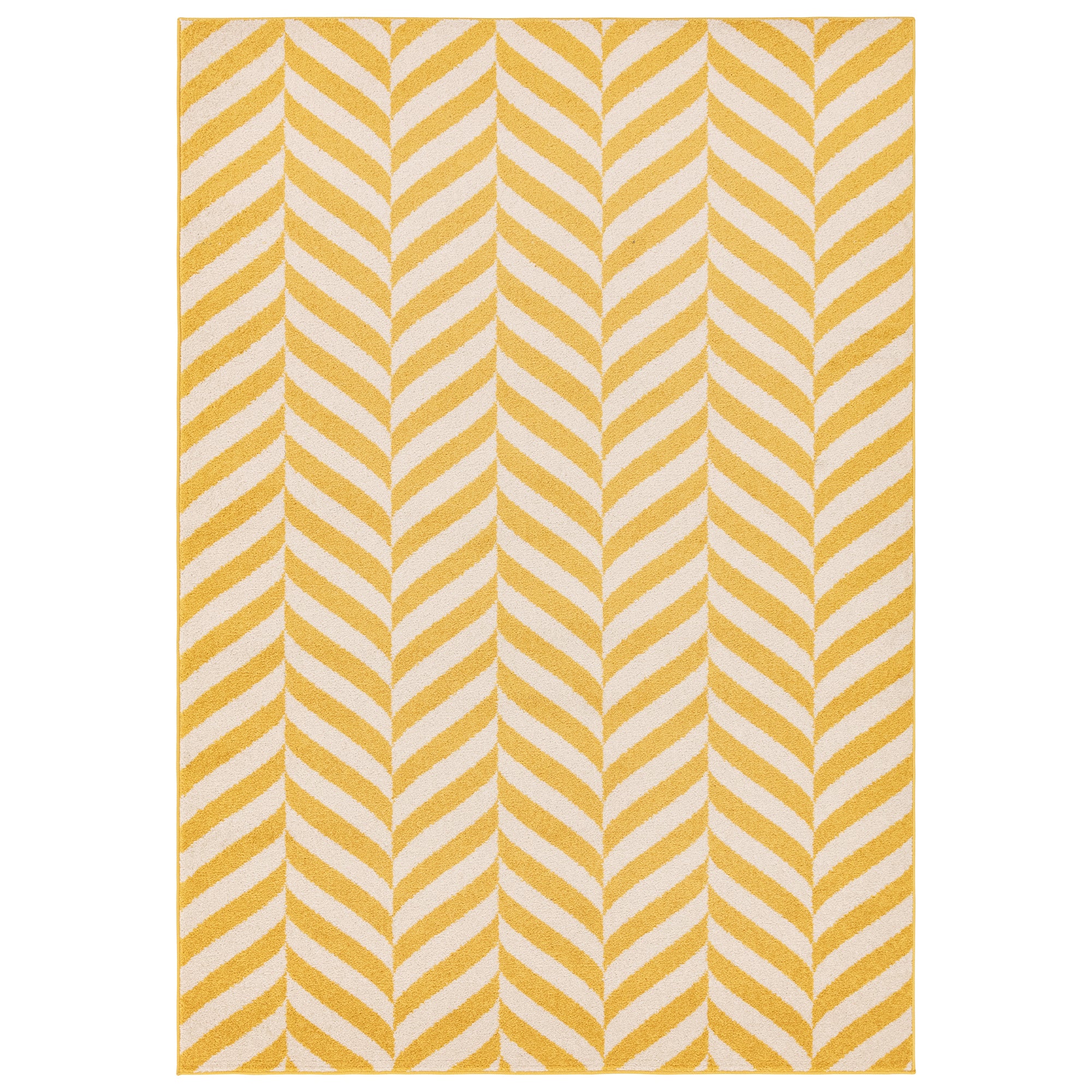 Muse MU08 Yellow Chevron Rug