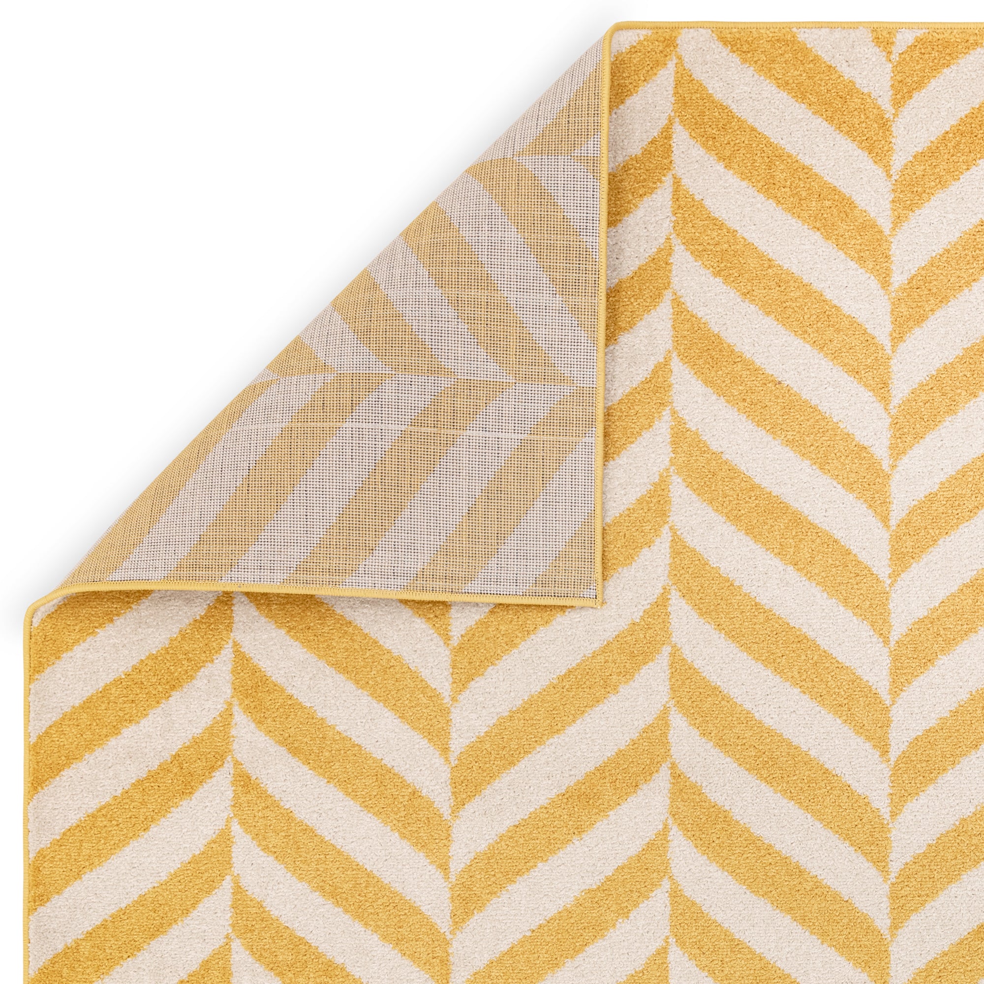 Muse MU08 Yellow Chevron Rug