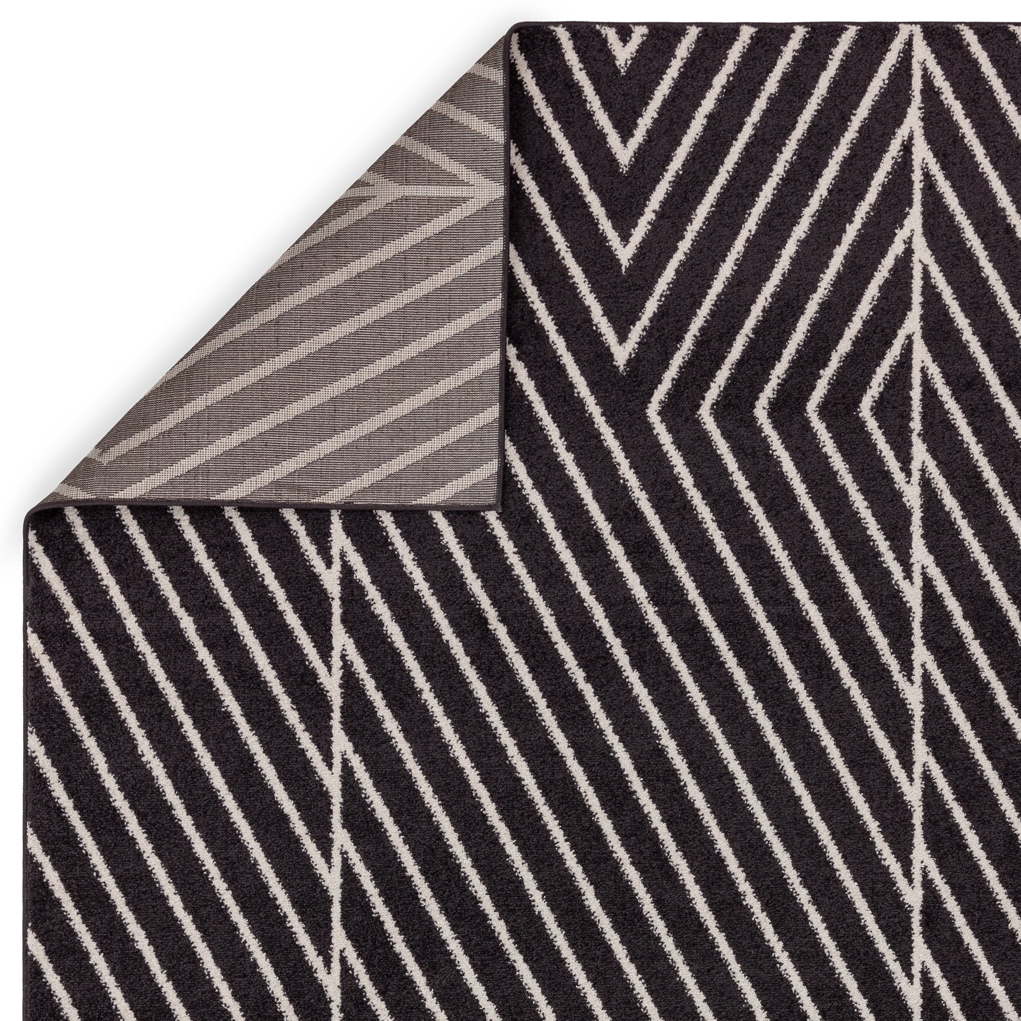 Muse MU10 Black Linear Rug