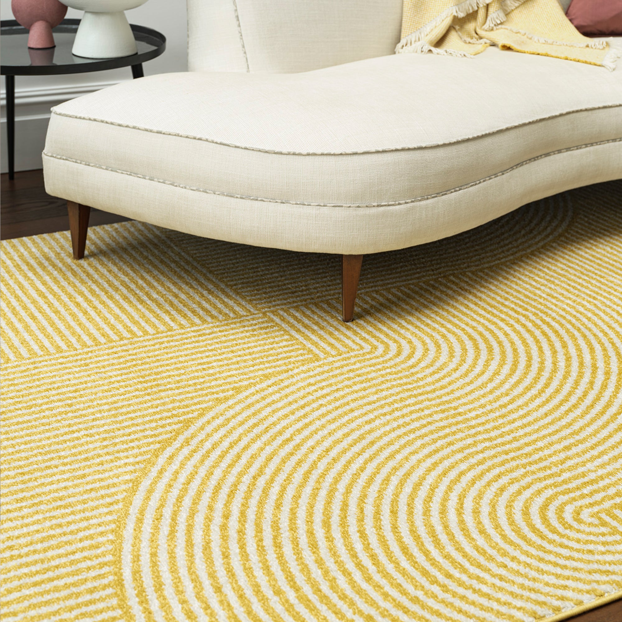 Muse MU18 Yellow Geometric Rug