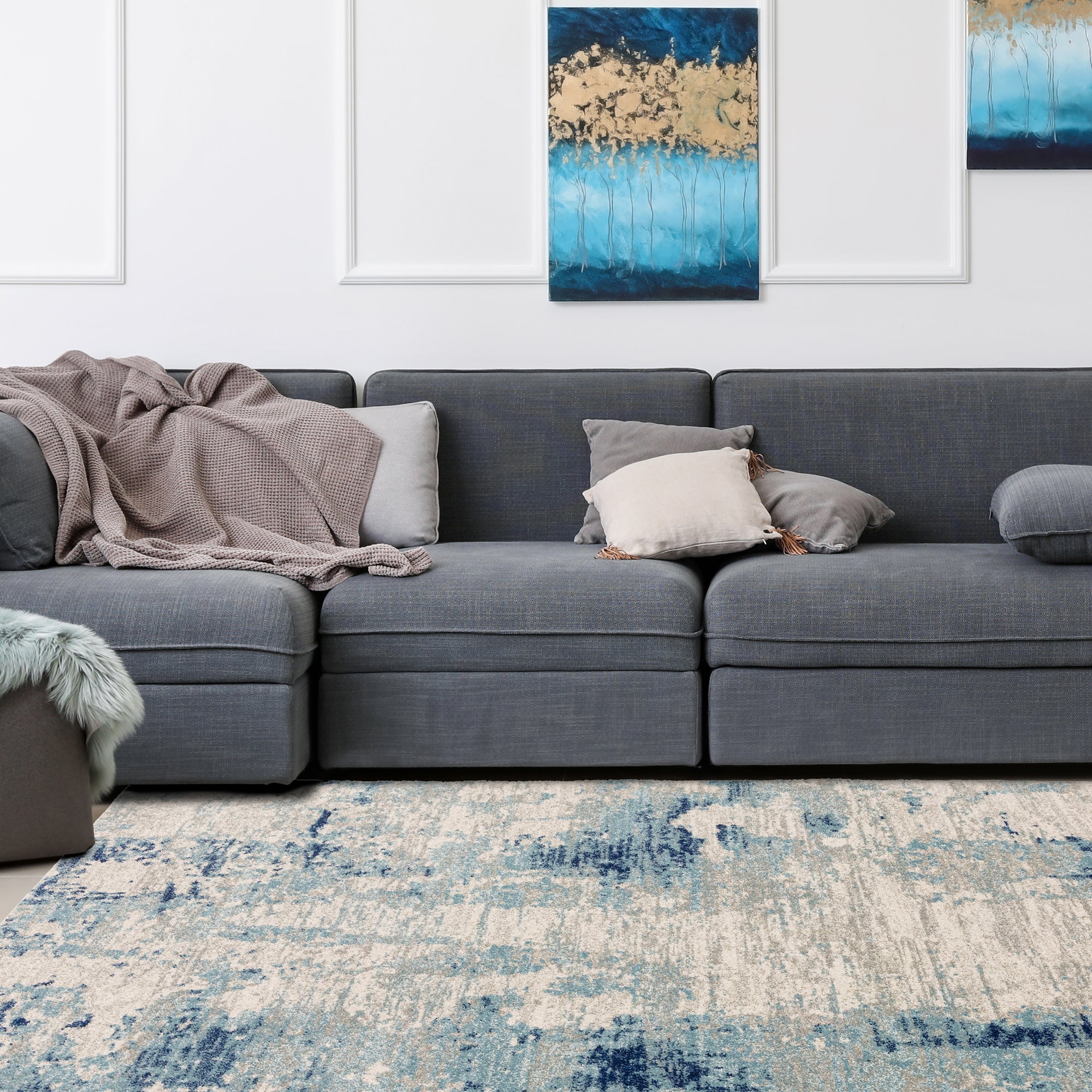 Nova NV36 Mirage Blue Rug