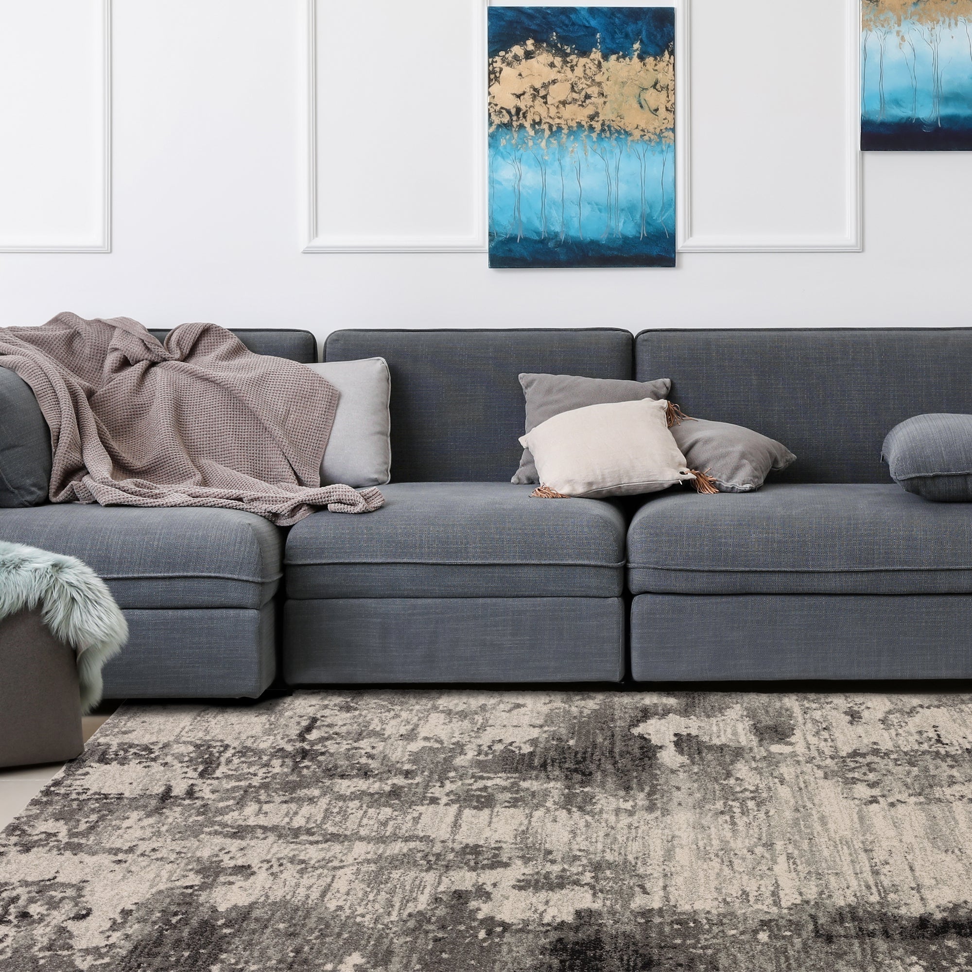 Nova NV37 Mirage Charcoal Rug
