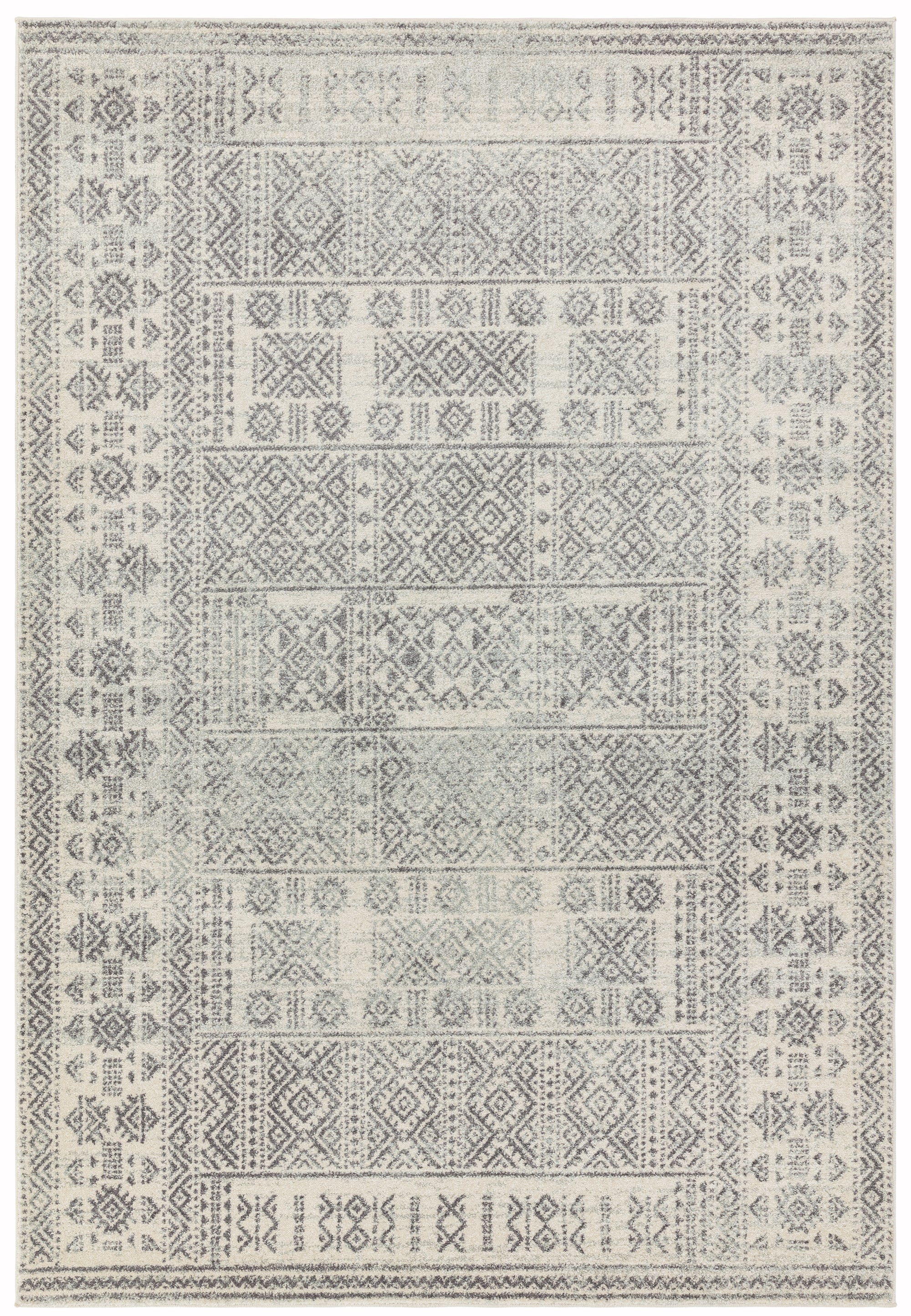 Nova NV33 Tribal Grey Rug