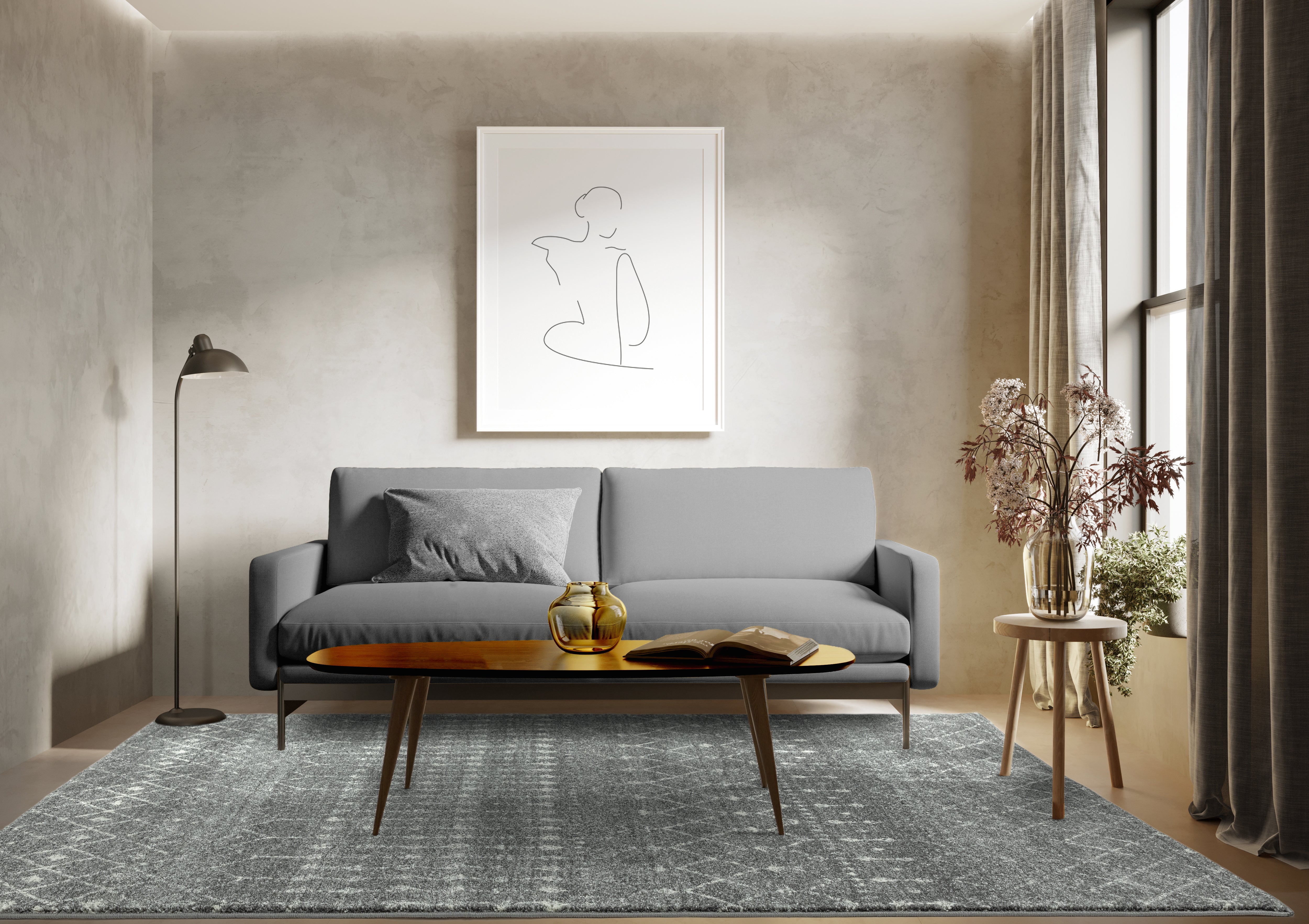 Nova NV34 Nomadic Dark Grey Rug