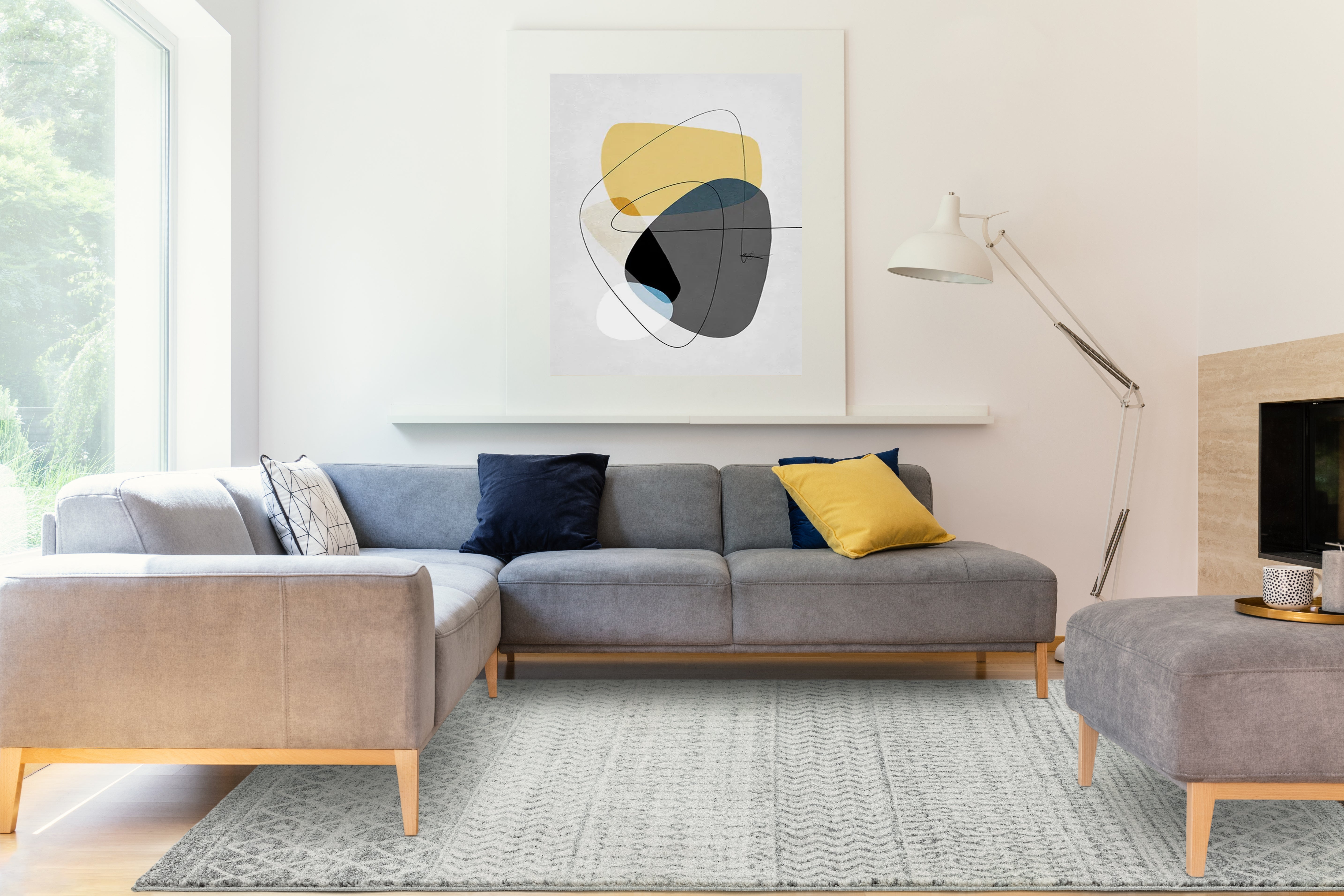 Nova NV35 Aztec Grey Rug