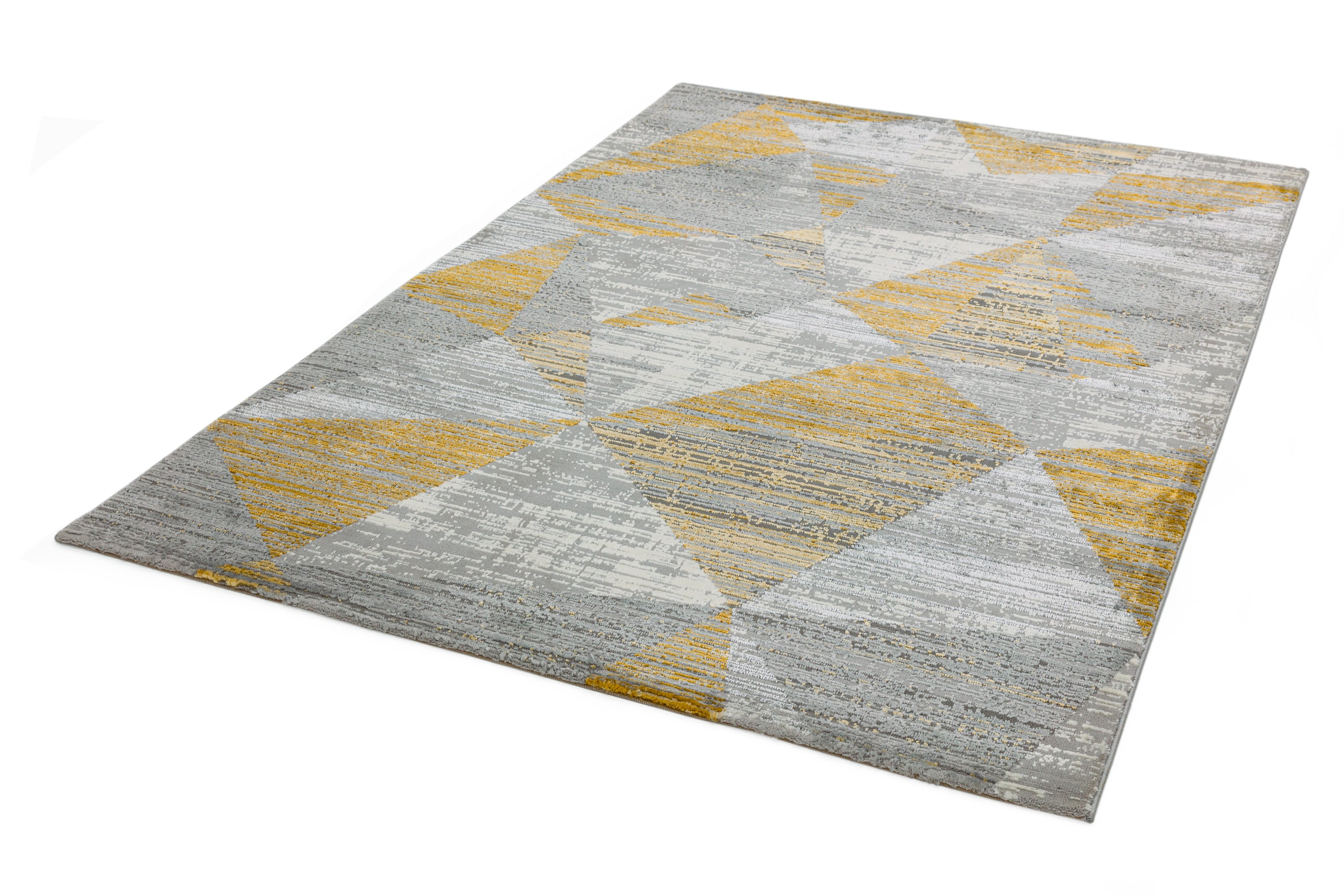Orion OR12 Blocks Yellow Rug