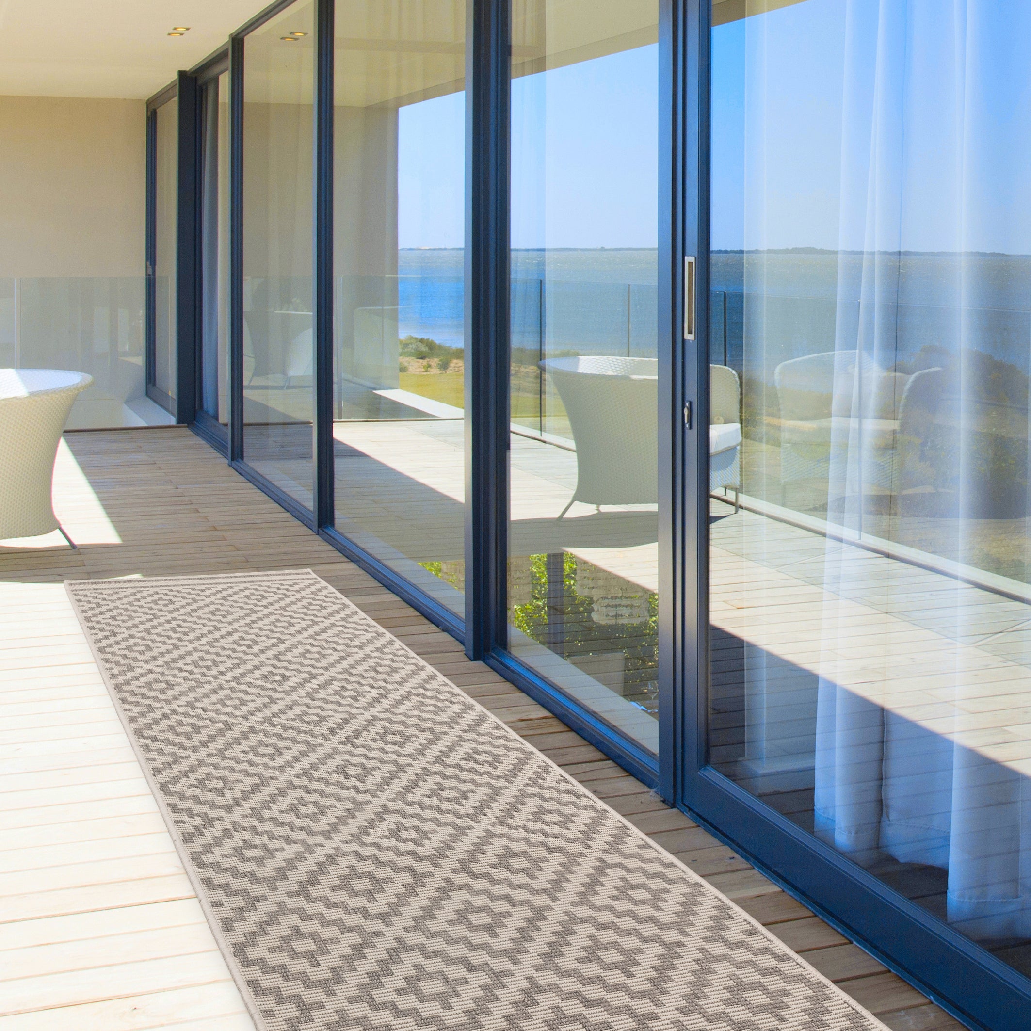 Patio Pat11 Diamond Grey Rug