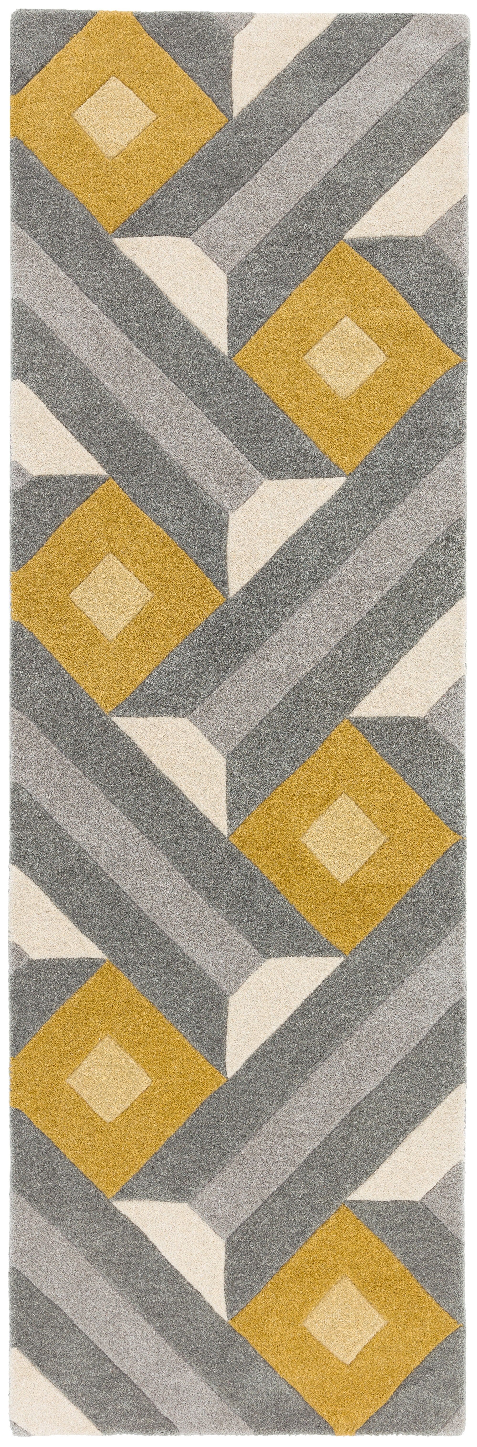 Reef RF01 Motif Ochre Grey Rug