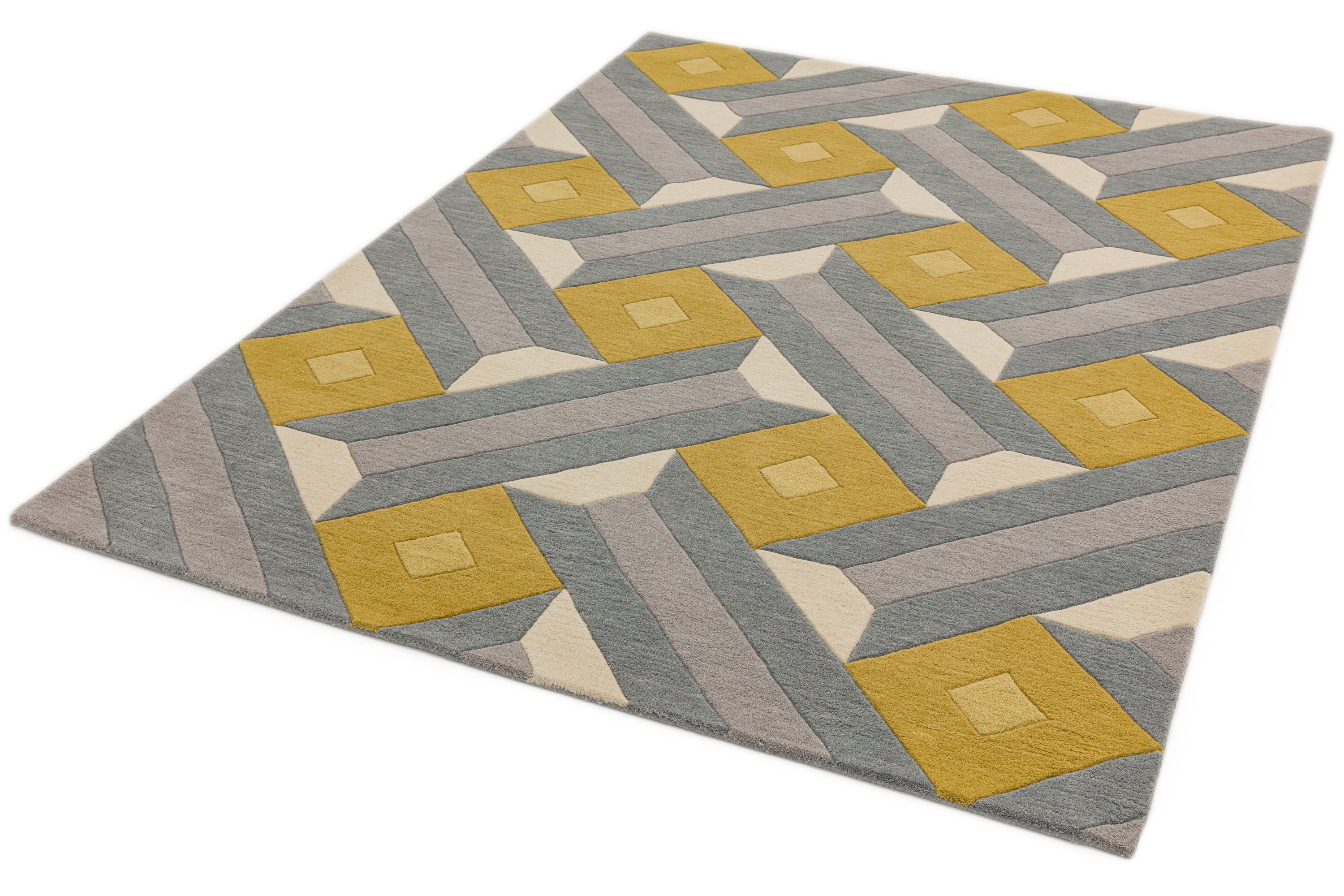 Reef RF01 Motif Ochre Grey Rug
