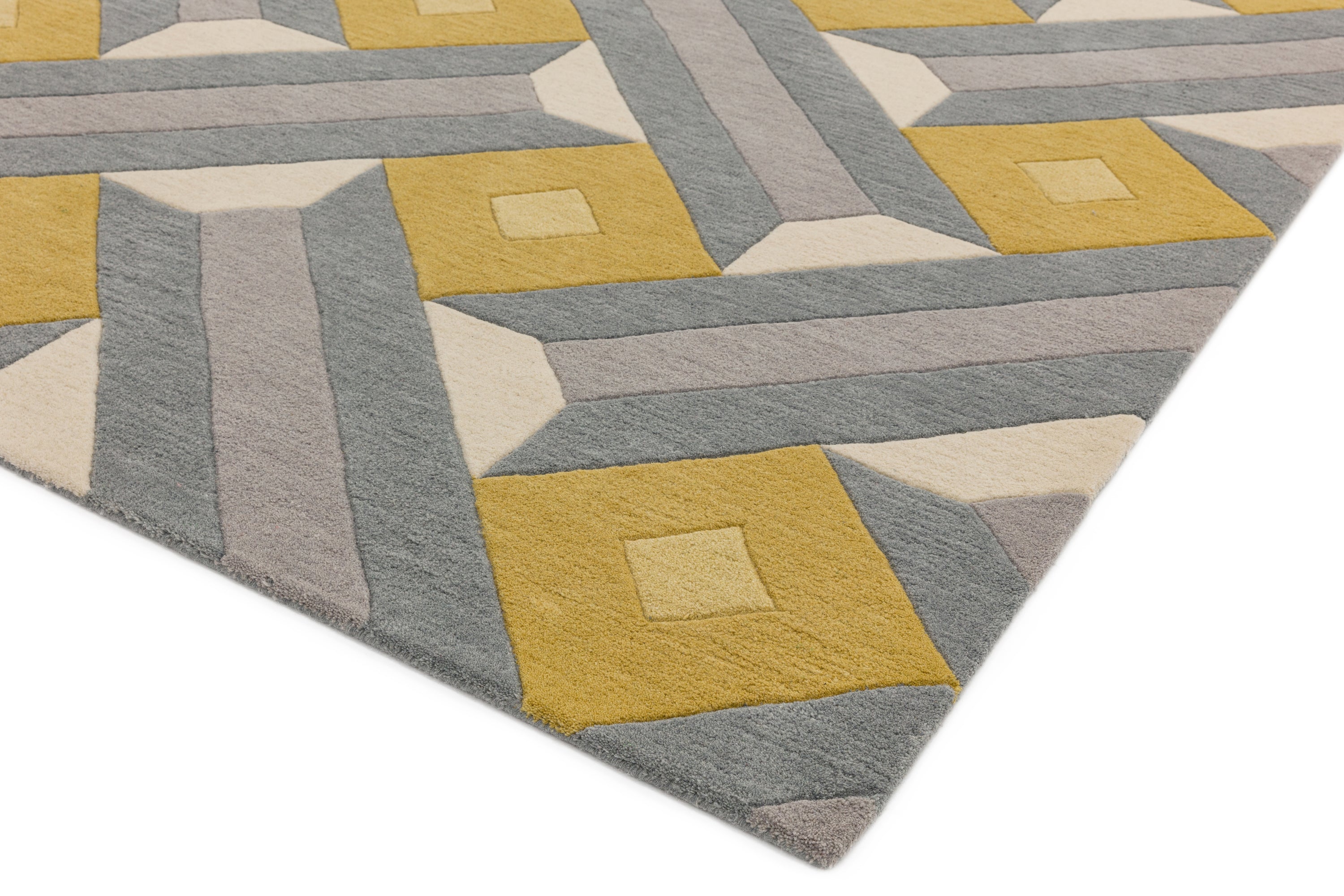 Reef RF01 Motif Ochre Grey Rug