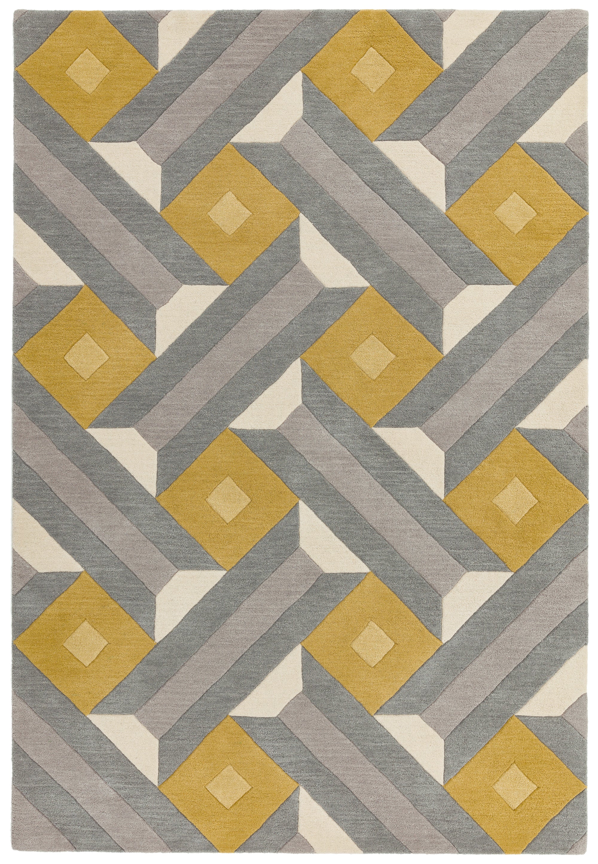 Reef RF01 Motif Ochre Grey Rug