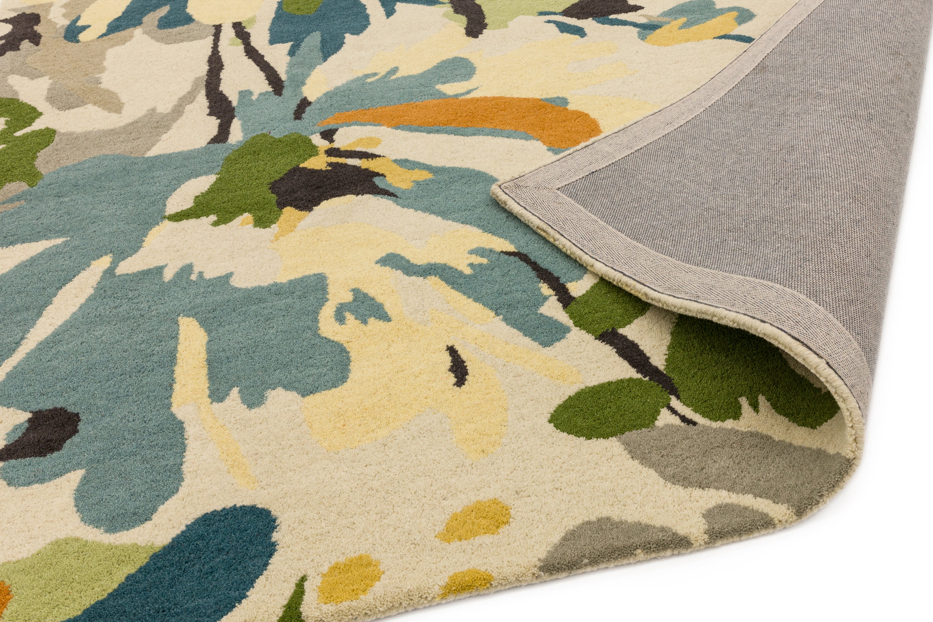 Reef RF11 Floral Green Multi Rug