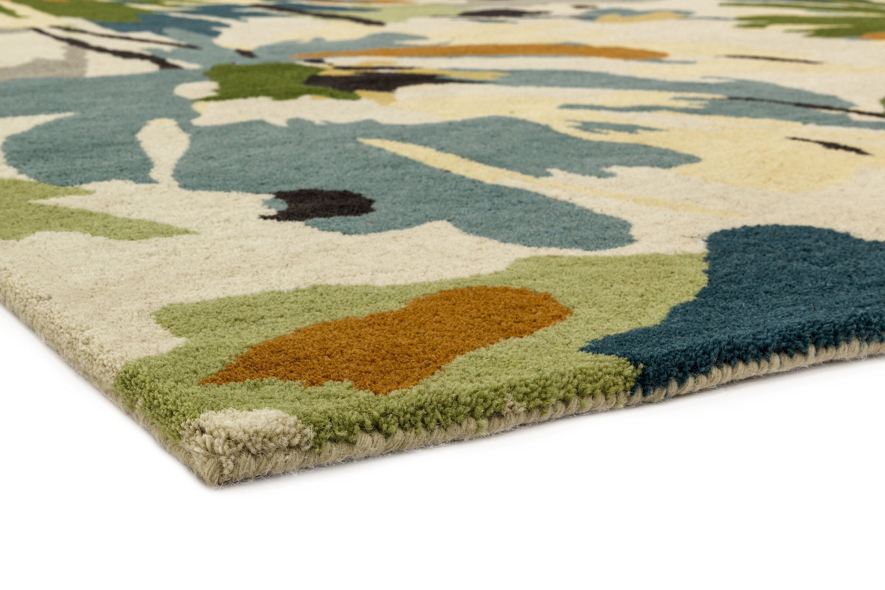 Reef RF11 Floral Green Multi Rug